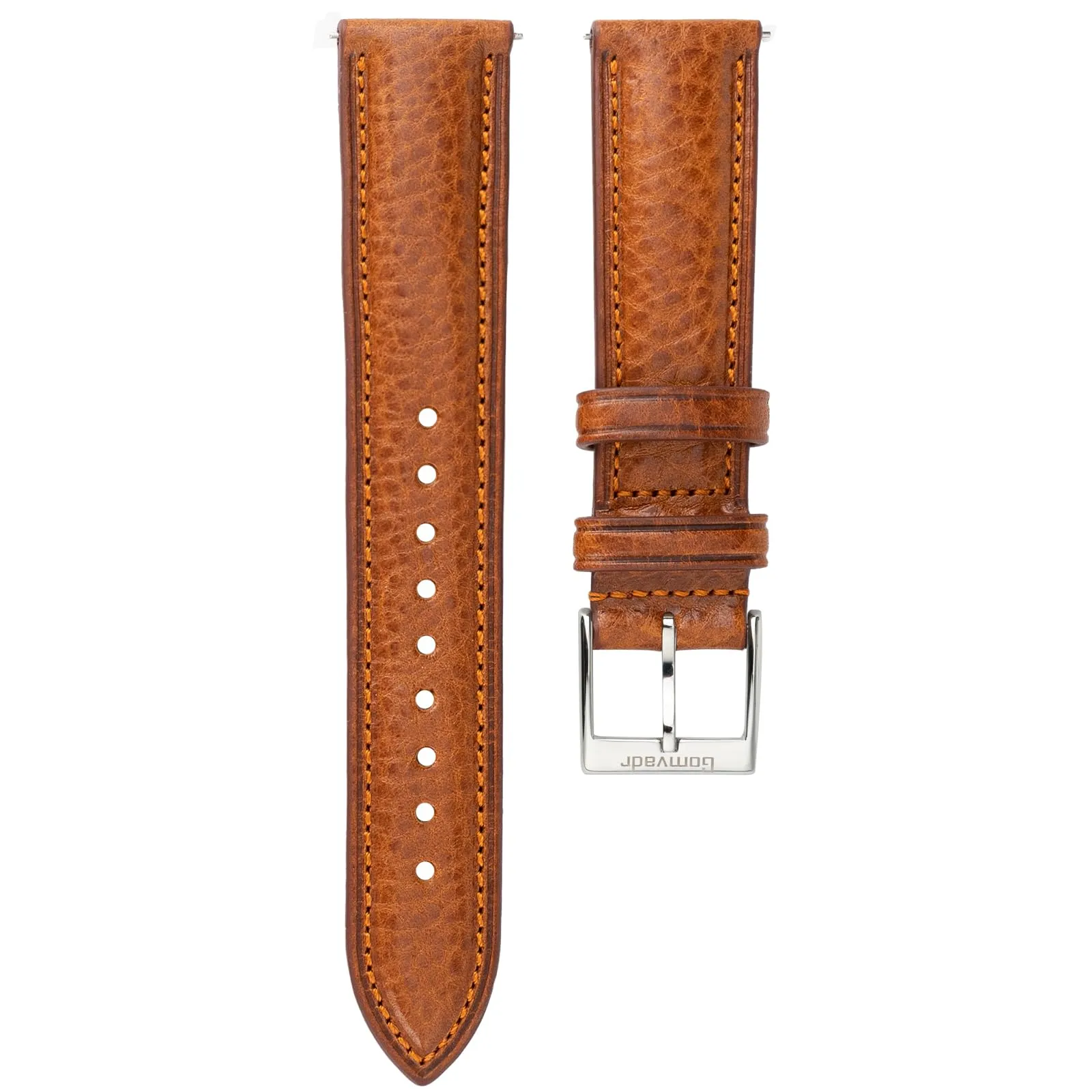 Gomvadr Cinturino in pelle di cuoio vegetale, cinturino per orologio da 20 mm, 16 18 19 20 XL 21 22 XXL a sgancio rapido, 18mm, Moderno - immagine 2