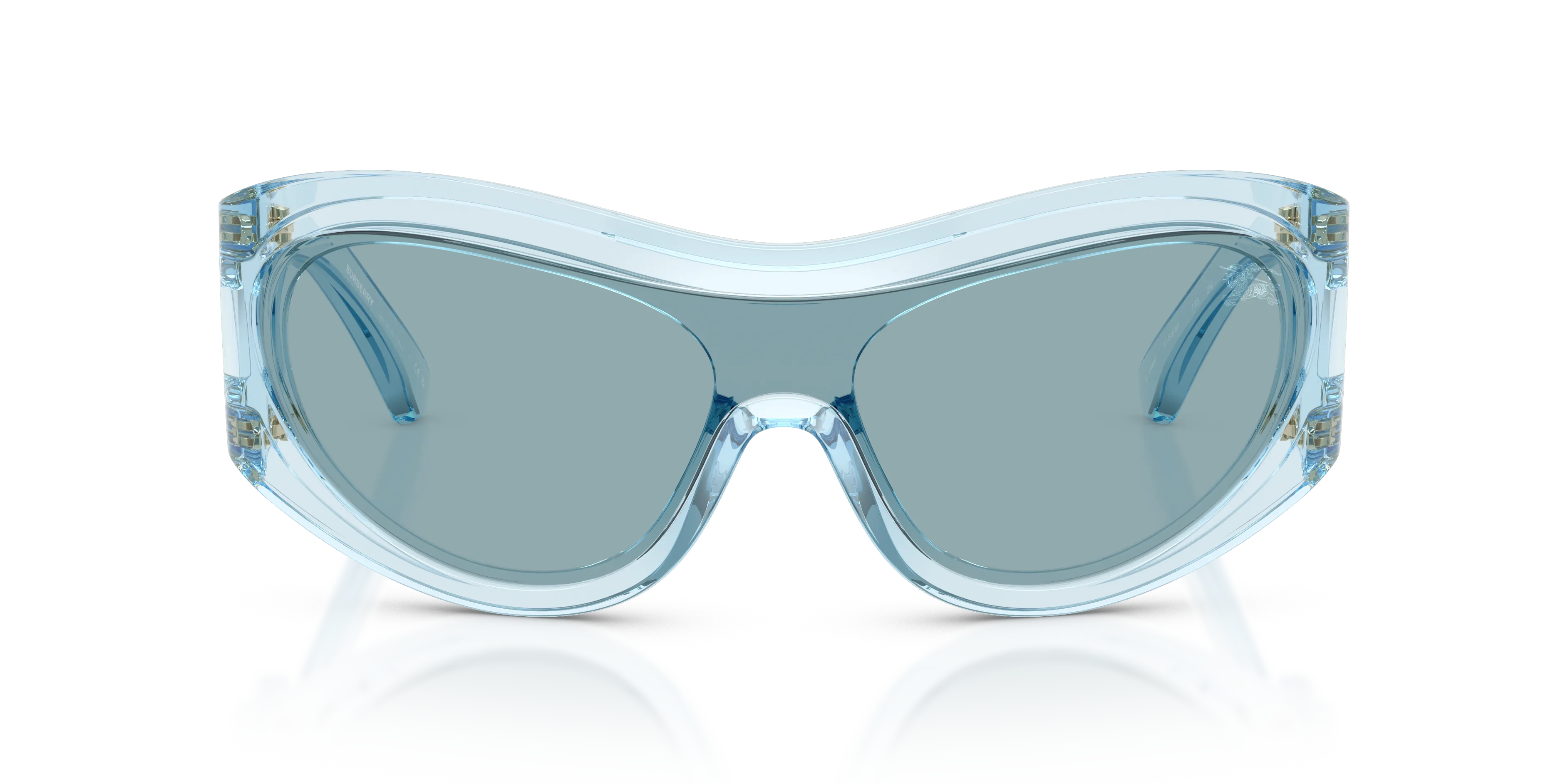 Burberry BE4465 415380 Occhiali da sole Iniettato Blu Blu Geometrica Normale - immagine 3