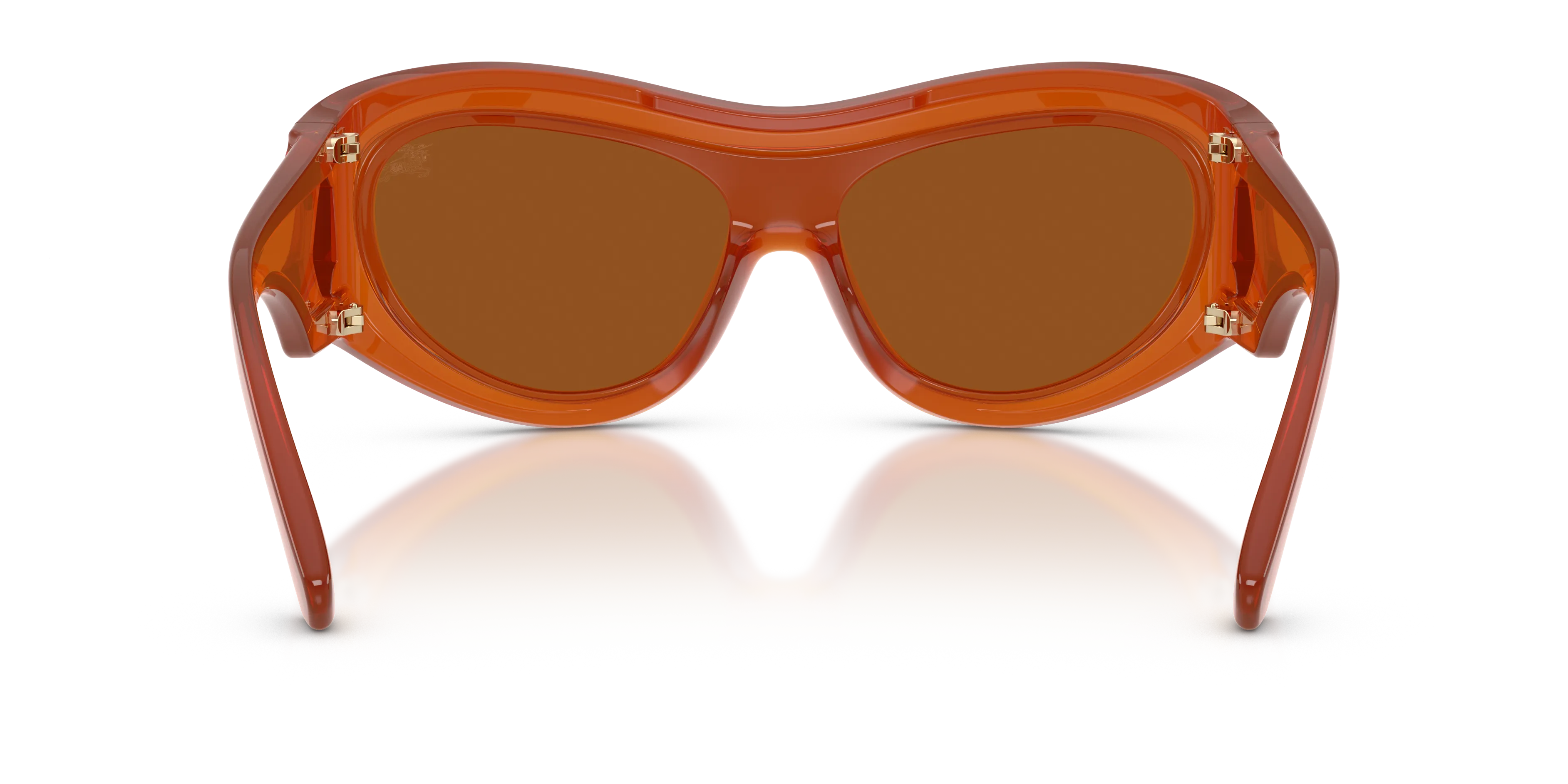 Burberry BE4465 415273 Occhiali da sole Iniettato Rosso Marrone Geometrica Normale - immagine 4