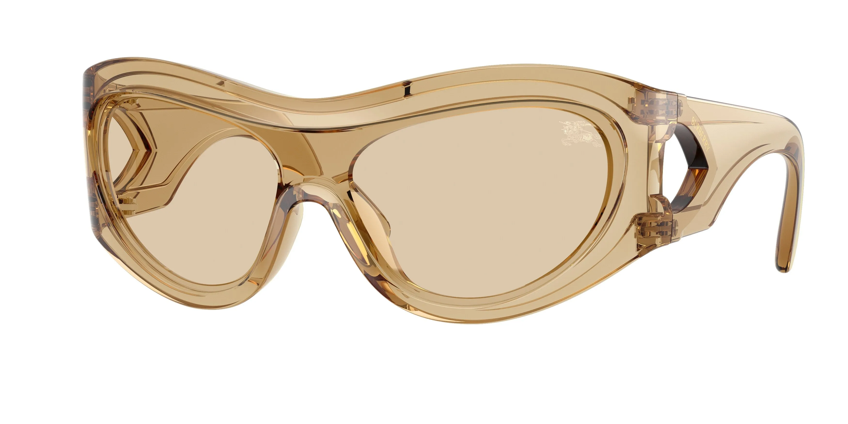Burberry BE4465 412373 Occhiali da sole Iniettato Marrone Marrone Geometrica Normale - immagine 1