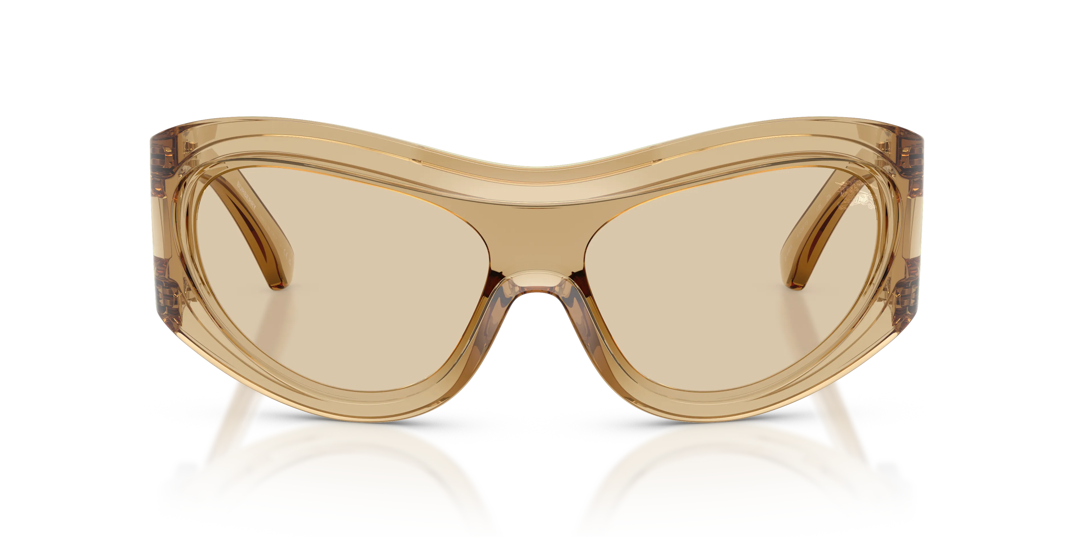 Burberry BE4465 412373 Occhiali da sole Iniettato Marrone Marrone Geometrica Normale - immagine 3