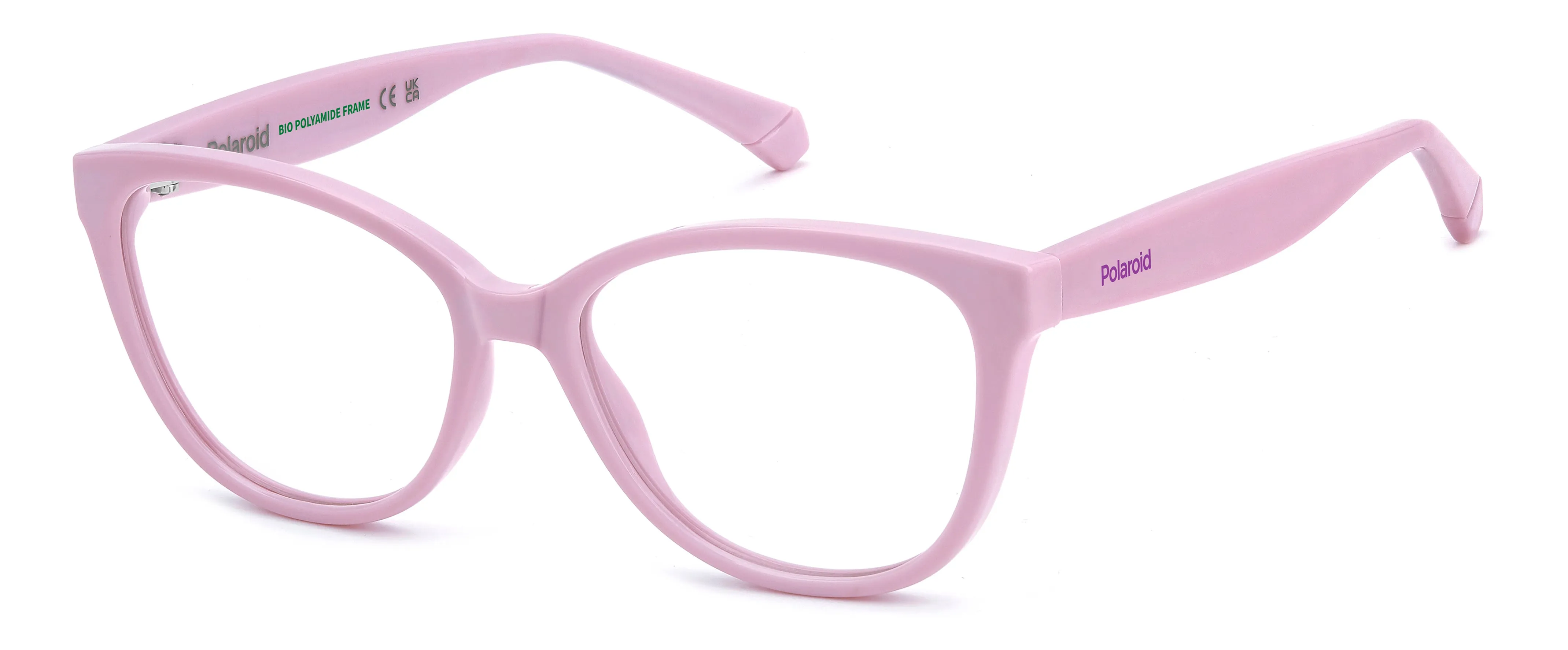 Polaroid PLD D847 35J Montature da vista bambino Eco-poliammide Rosa Cat Eye Normale - immagine 1