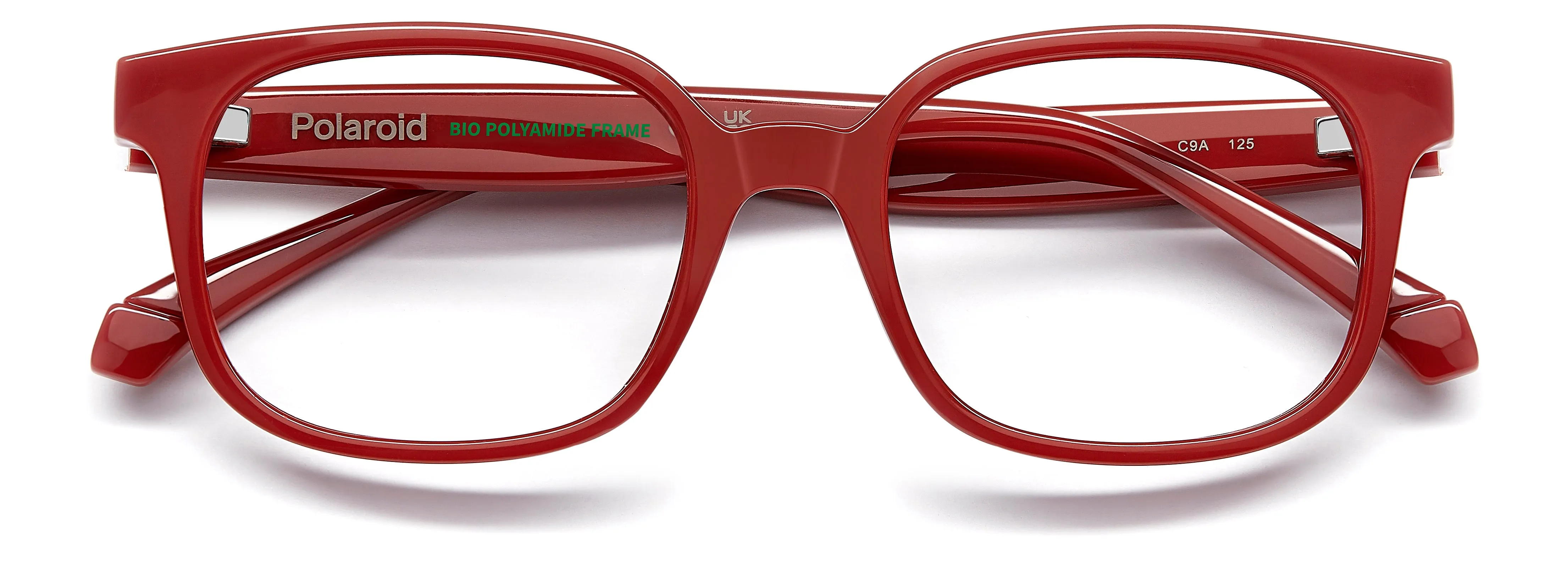 Polaroid PLD D846 C9A Montature da vista bambino Eco-poliammide Rosso Squadrata Normale - immagine 3