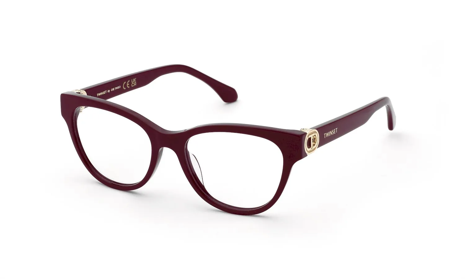 Twinset VTW092 08LA Montature da vista Acetato Bordeaux Farfalla - immagine 1