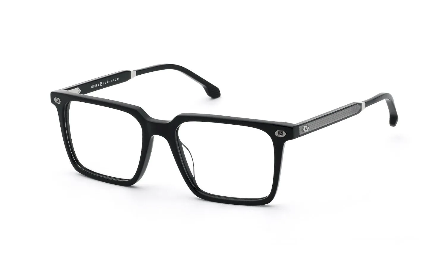 Lozza VL4402 700W Montature da vista Acetato Nero Squadrata - immagine 1