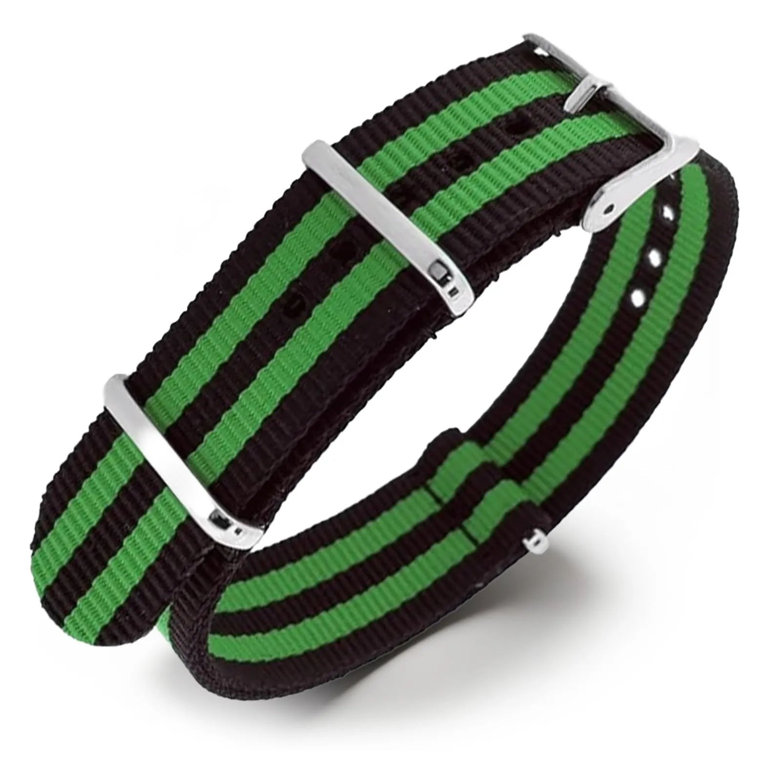 Natos.com - Cinturino NATO per Orologio in Nylon Militare G10, Uomo e Donna, Fibbia in Acciaio Inossidabile - 18 mm - immagine 1