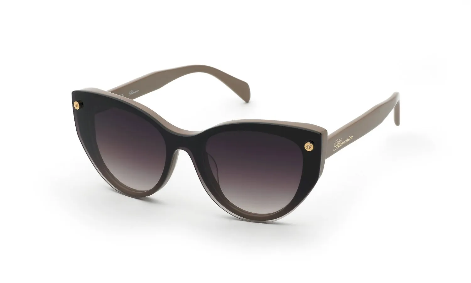 Blumarine UBM882 06K6 Montature da vista Acetato Beige Marrone Farfalla Normale Sfumato - immagine 1