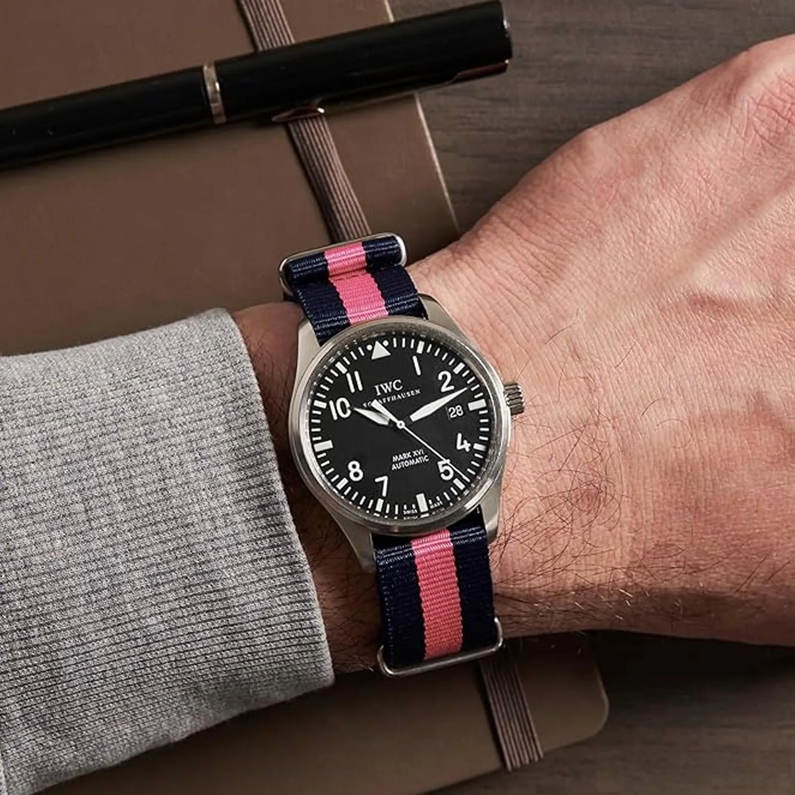 Natos.com - Cinturino NATO per Orologio in Nylon Militare G10, Uomo e Donna, Fibbia in Acciaio Inossidabile - 22mm - immagine 4