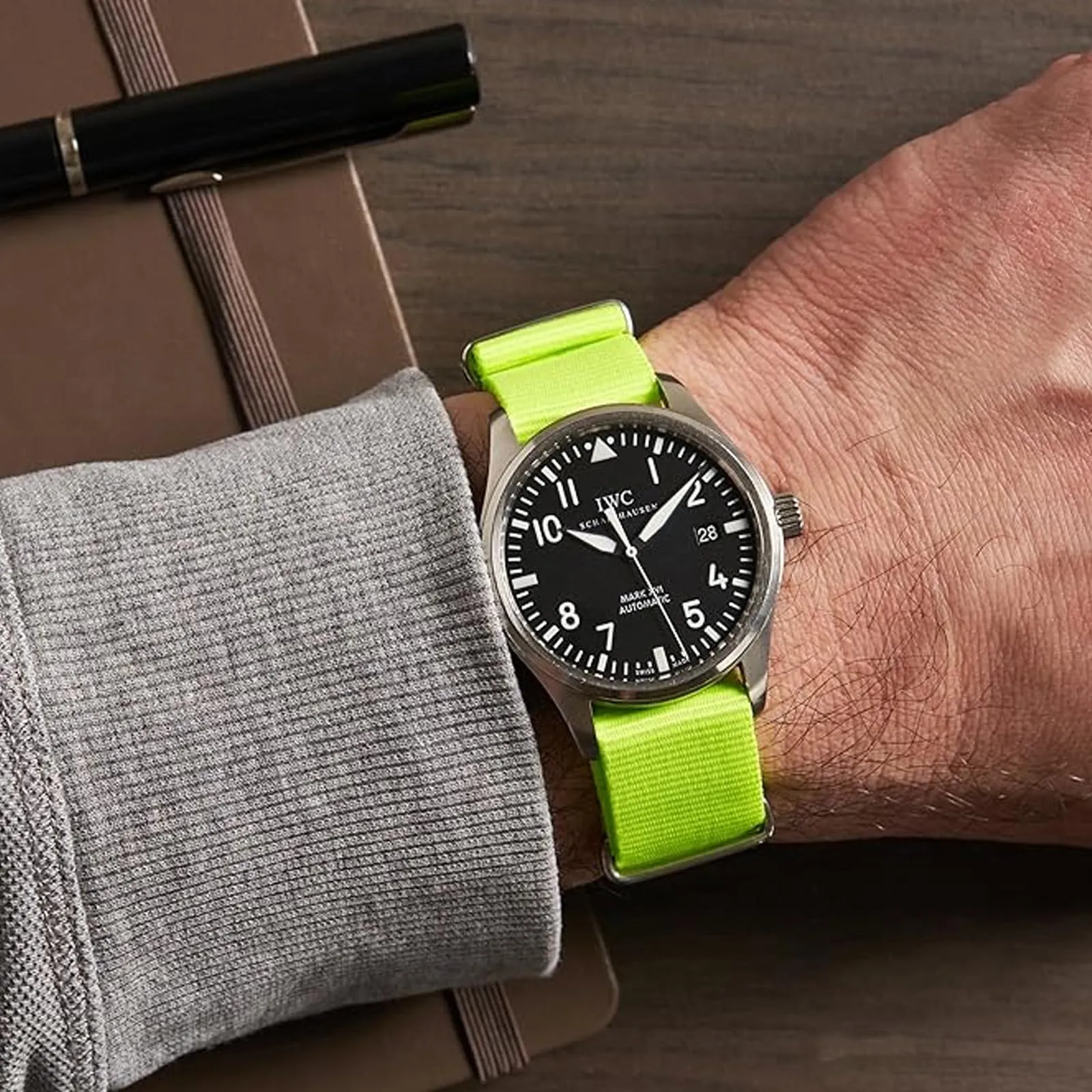 Natos.com - Cinturino NATO per Orologio in Nylon Militare G10, Uomo e Donna, Fibbia in Acciaio Inossidabile - 22mm - immagine 4