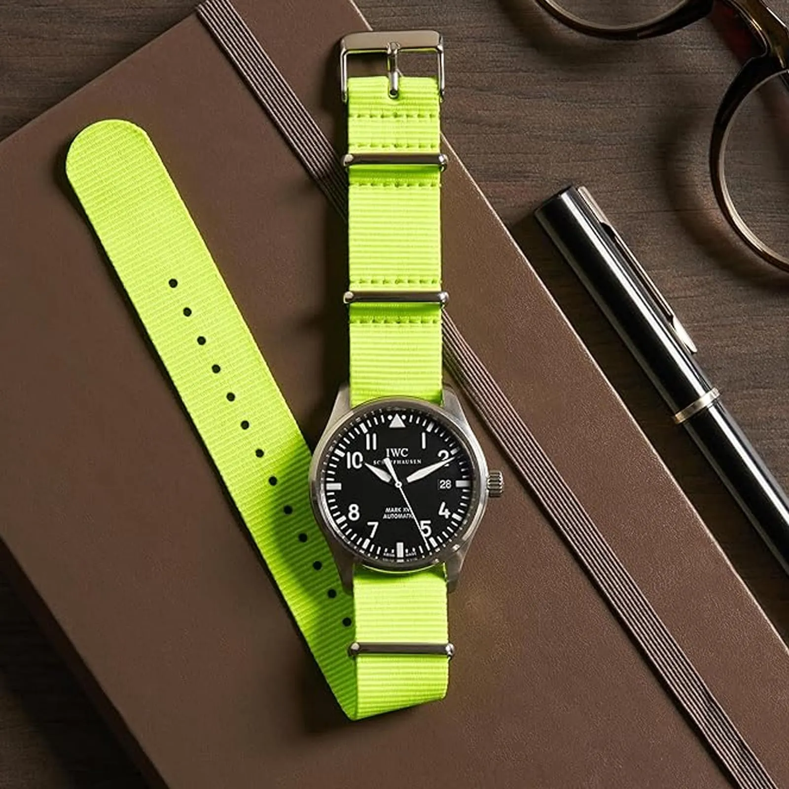 Natos.com - Cinturino NATO per Orologio in Nylon Militare G10, Uomo e Donna, Fibbia in Acciaio Inossidabile - 22mm - immagine 5