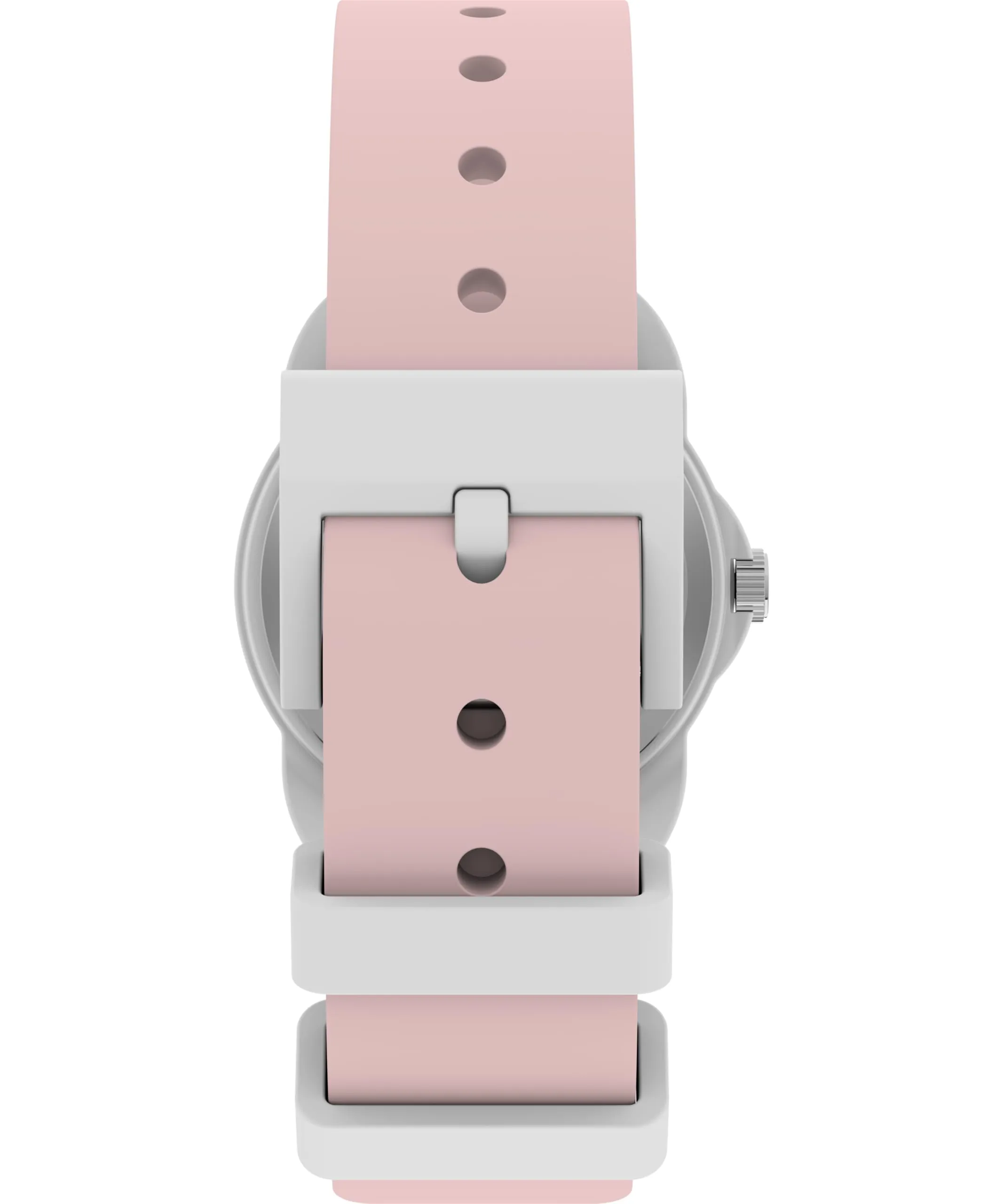 Timex TW2W92000 Time Machine, orologio da 30 mm, quadrante bianco, cassa bianca, cinturino in silicone rosa - immagine 3