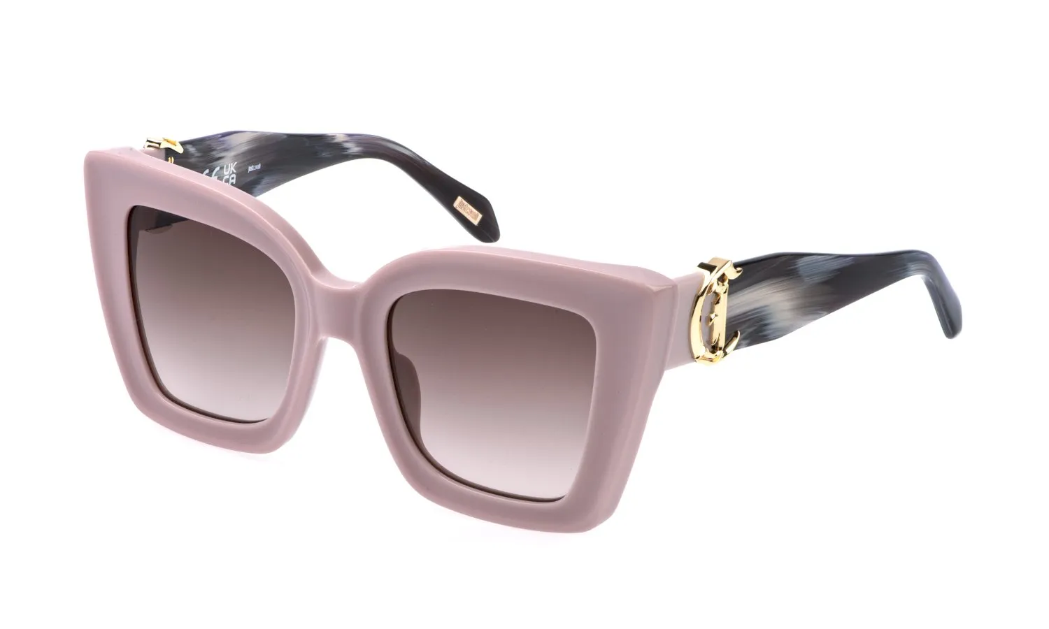 Just Cavalli SJC142V 816 Occhiali da sole Acetato Rosa Marrone Squadrata Normale Sfumato - immagine 1