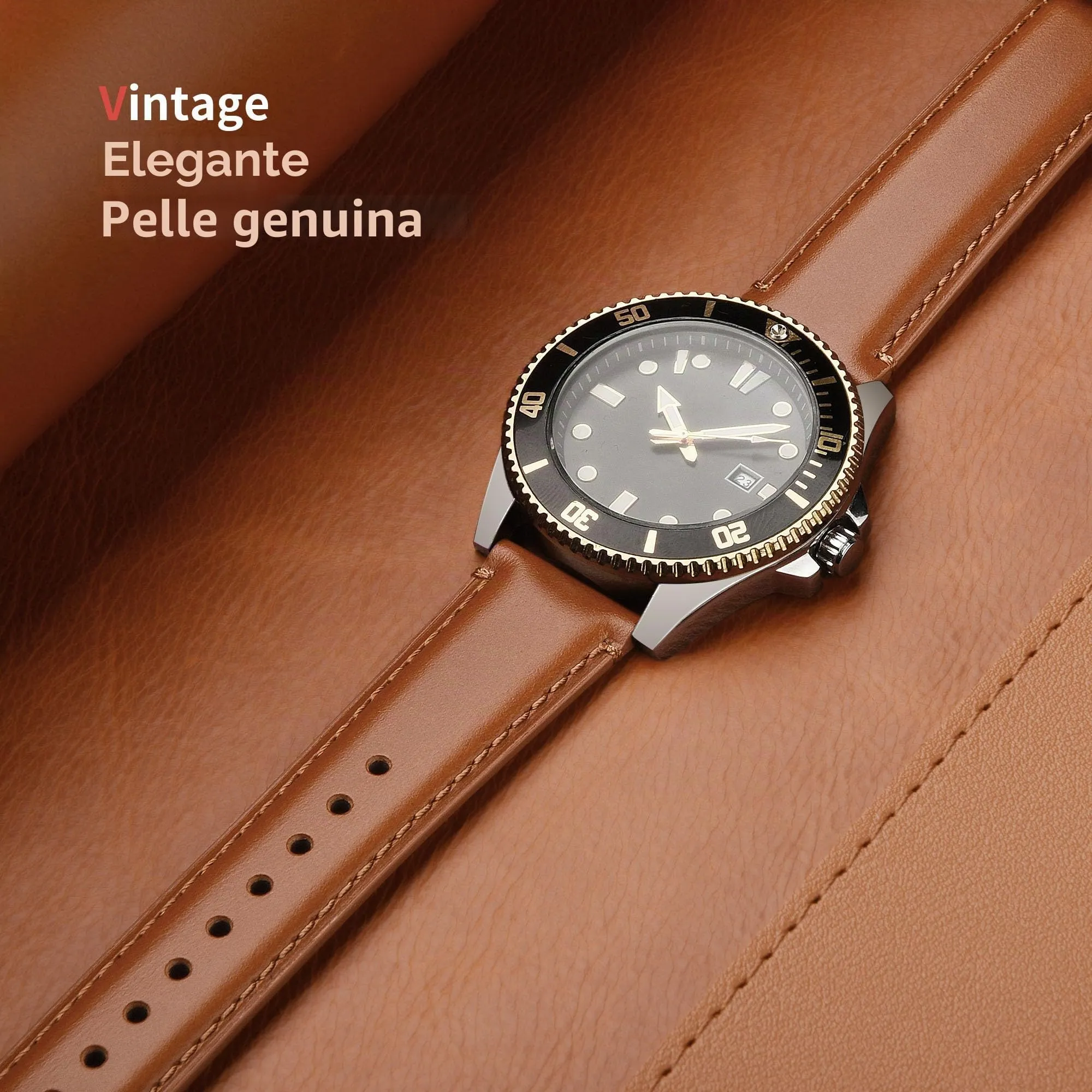 Fullmosa Cinturino in Pelle 18mm 19mm 20mm 21mm 22mm 23mm 24mm 26mm - immagine 3