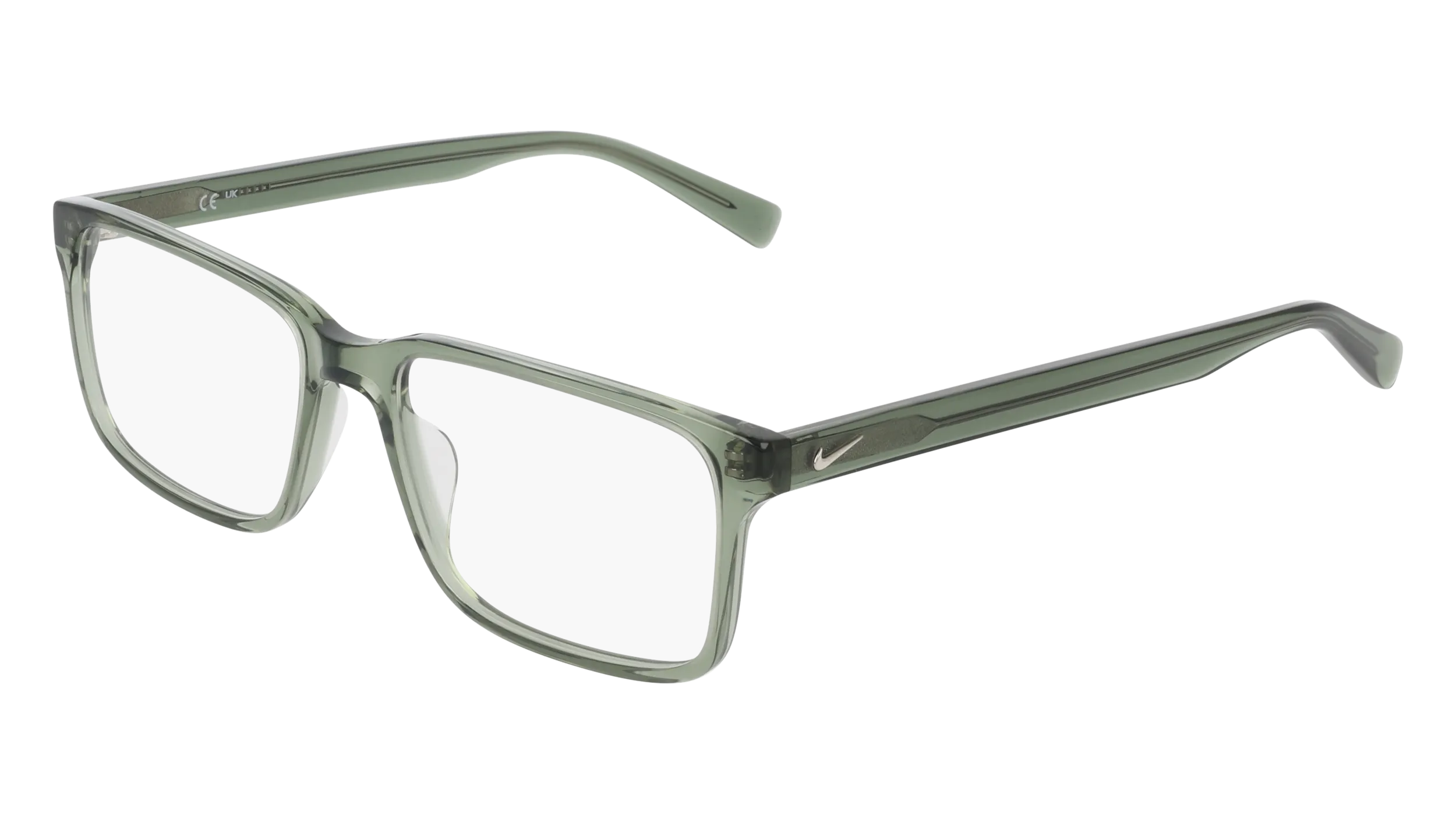 Nike NIKE 1001 311 Montature da vista Acetato Verde Squadrata Normale - immagine 1