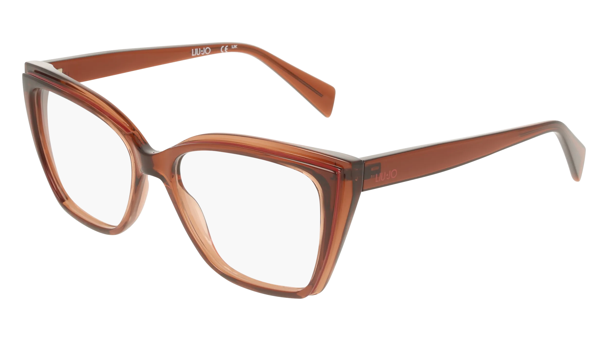 Liu Jo LJ2837 200 Montature da vista Bio-iniettato Marrone Farfalla Normale - immagine 1