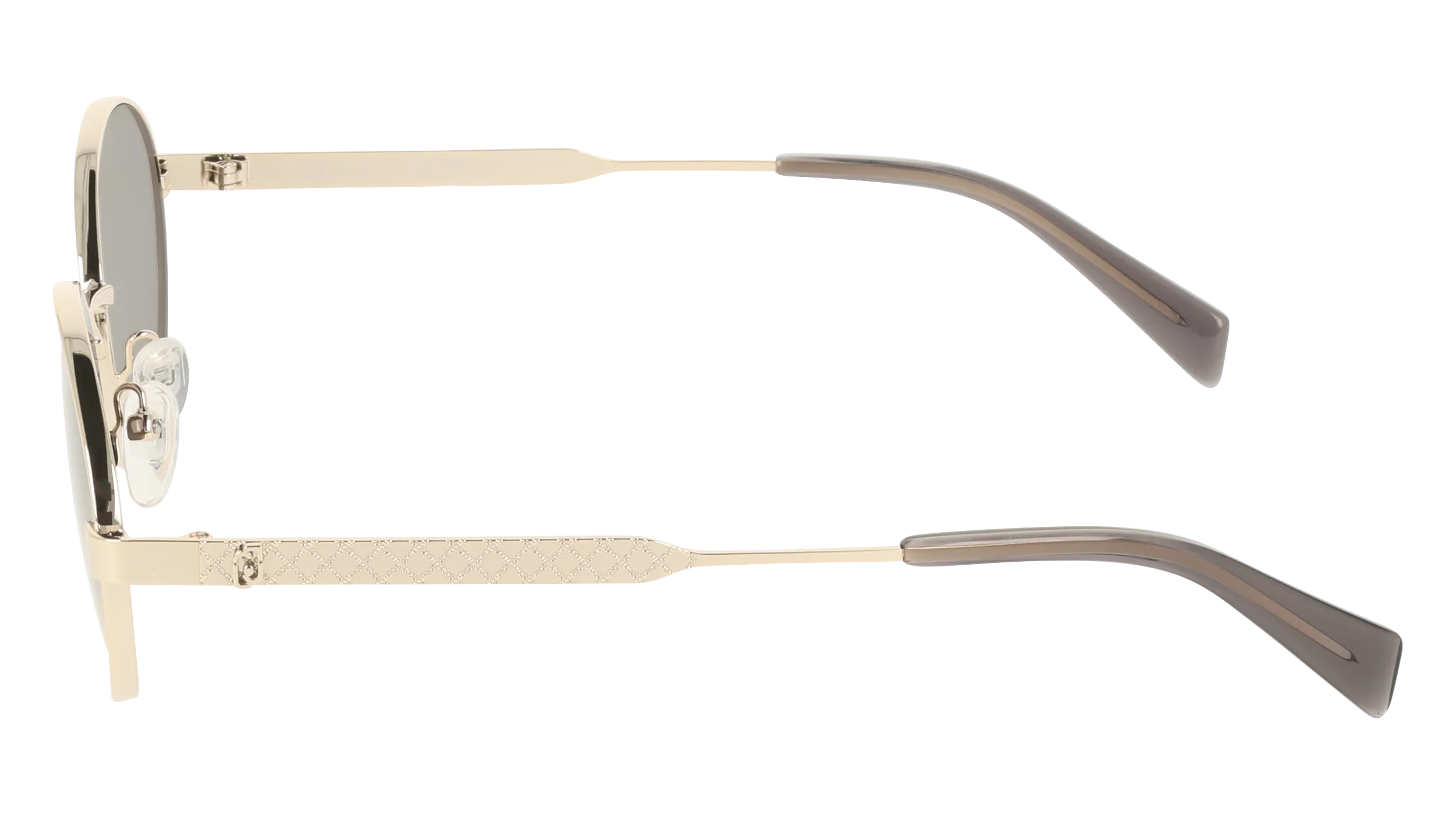 Liu Jo LJ163S 714 Occhiali da sole Metallo Oro Grigio Rotonda Normale - immagine 3
