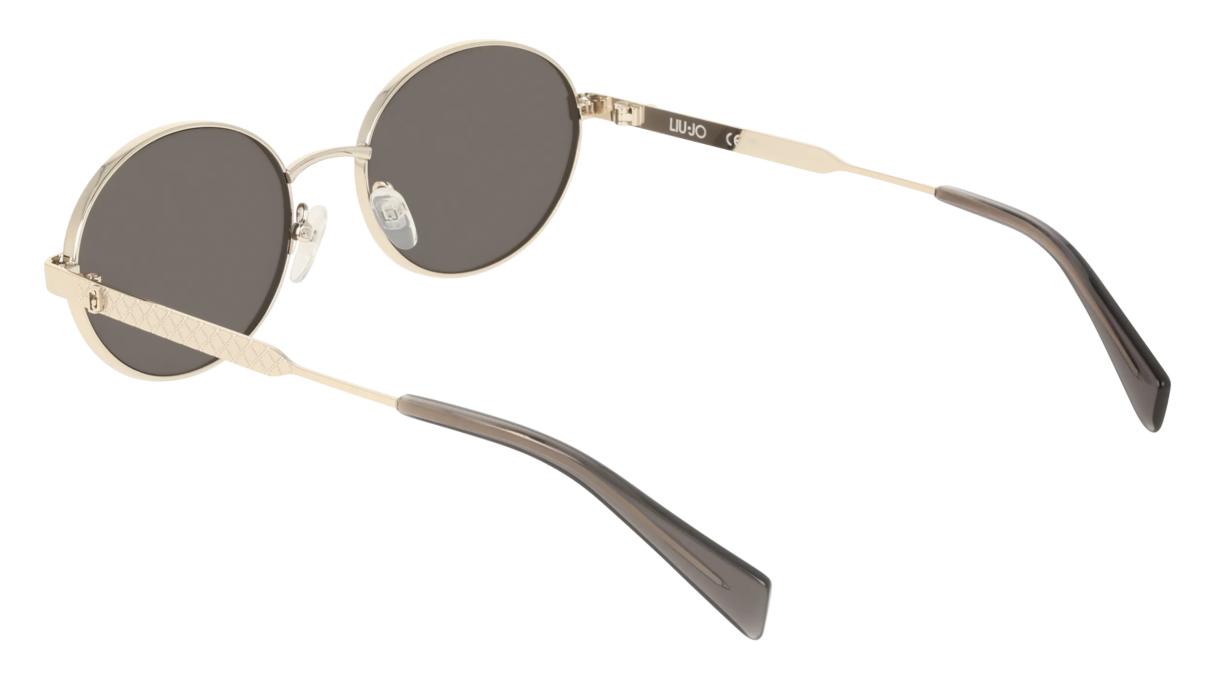 Liu Jo LJ163S 714 Occhiali da sole Metallo Oro Grigio Rotonda Normale - immagine 4