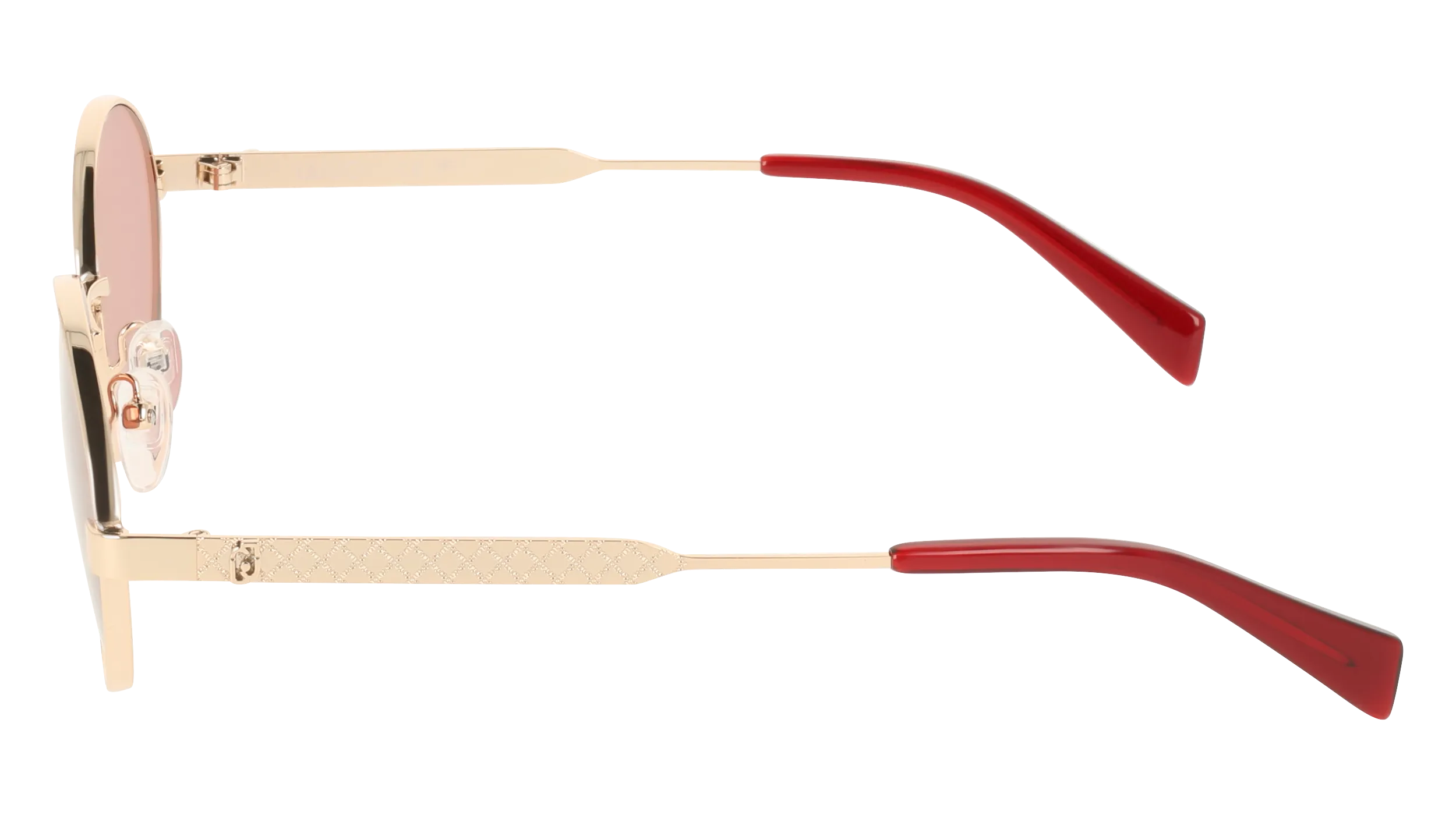 Liu Jo LJ163S 770 Occhiali da sole Metallo Oro Rosa Rotonda Normale - immagine 3
