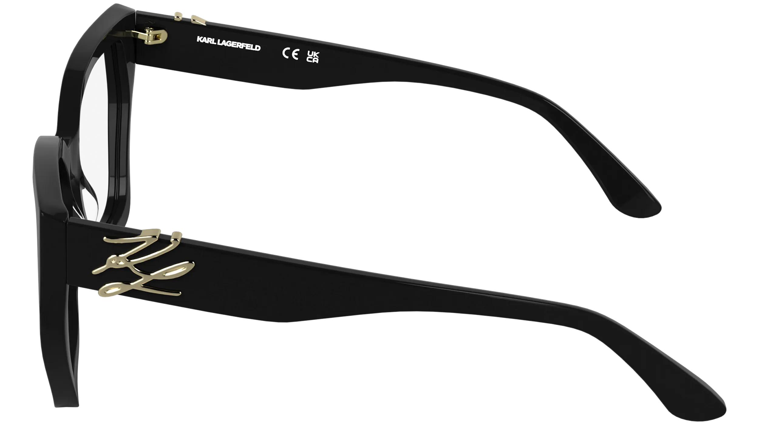 Karl Lagerfeld KL6214 001 Montature da vista Acetato Nero Squadrata Normale - immagine 3