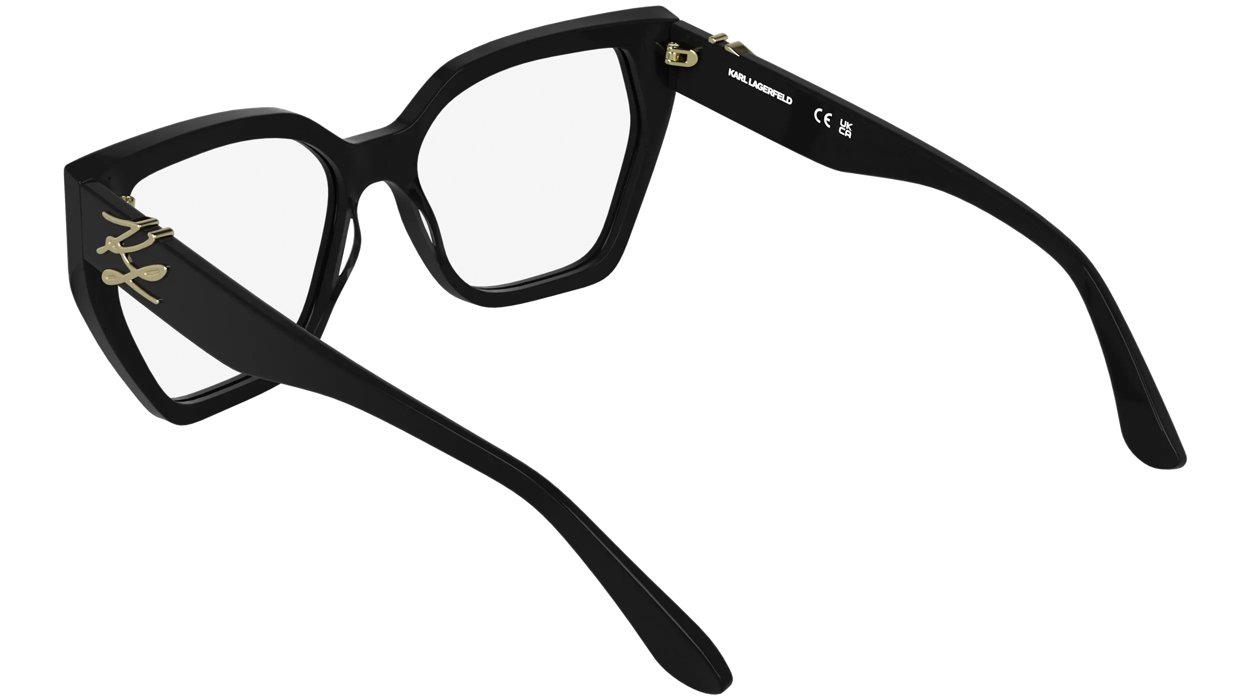 Karl Lagerfeld KL6214 001 Montature da vista Acetato Nero Squadrata Normale - immagine 4