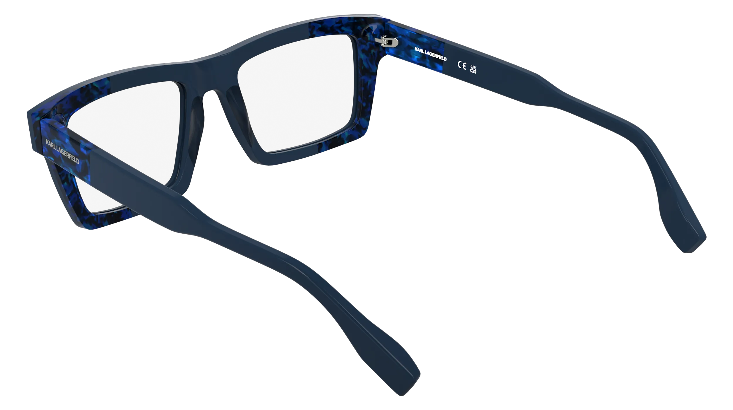 Karl Lagerfeld KL6218 434 Montature da vista Acetato Blu Squadrata Normale - immagine 4