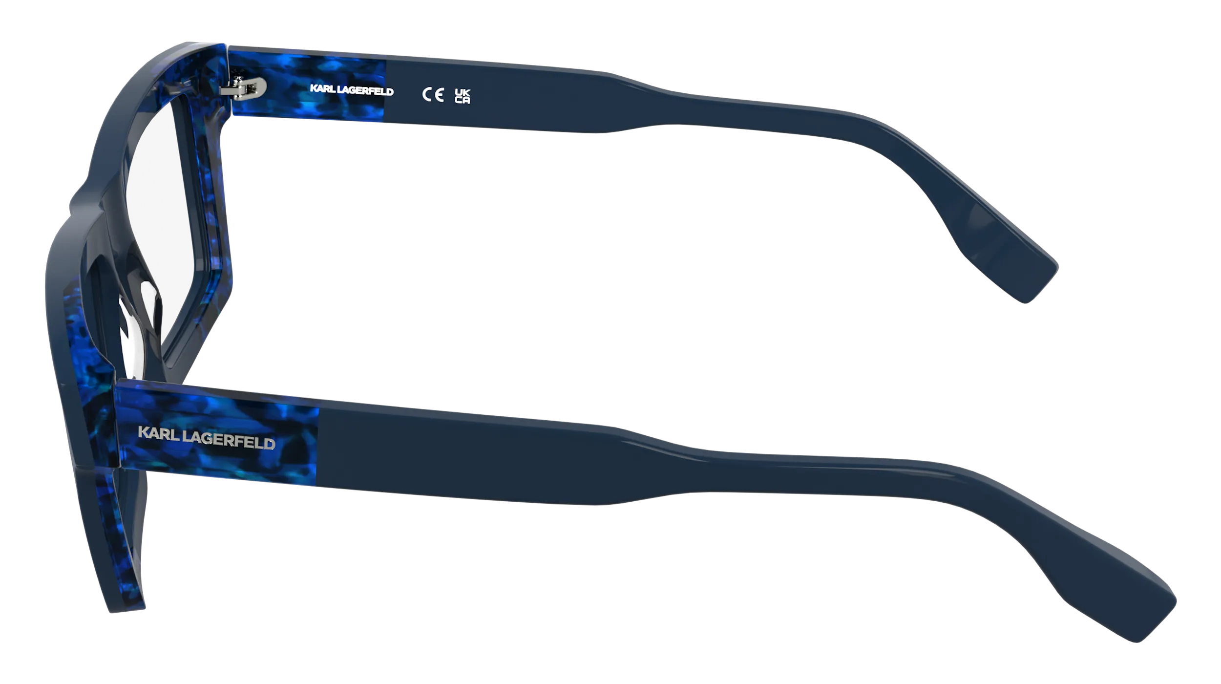 Karl Lagerfeld KL6218 434 Montature da vista Acetato Blu Squadrata Normale - immagine 3