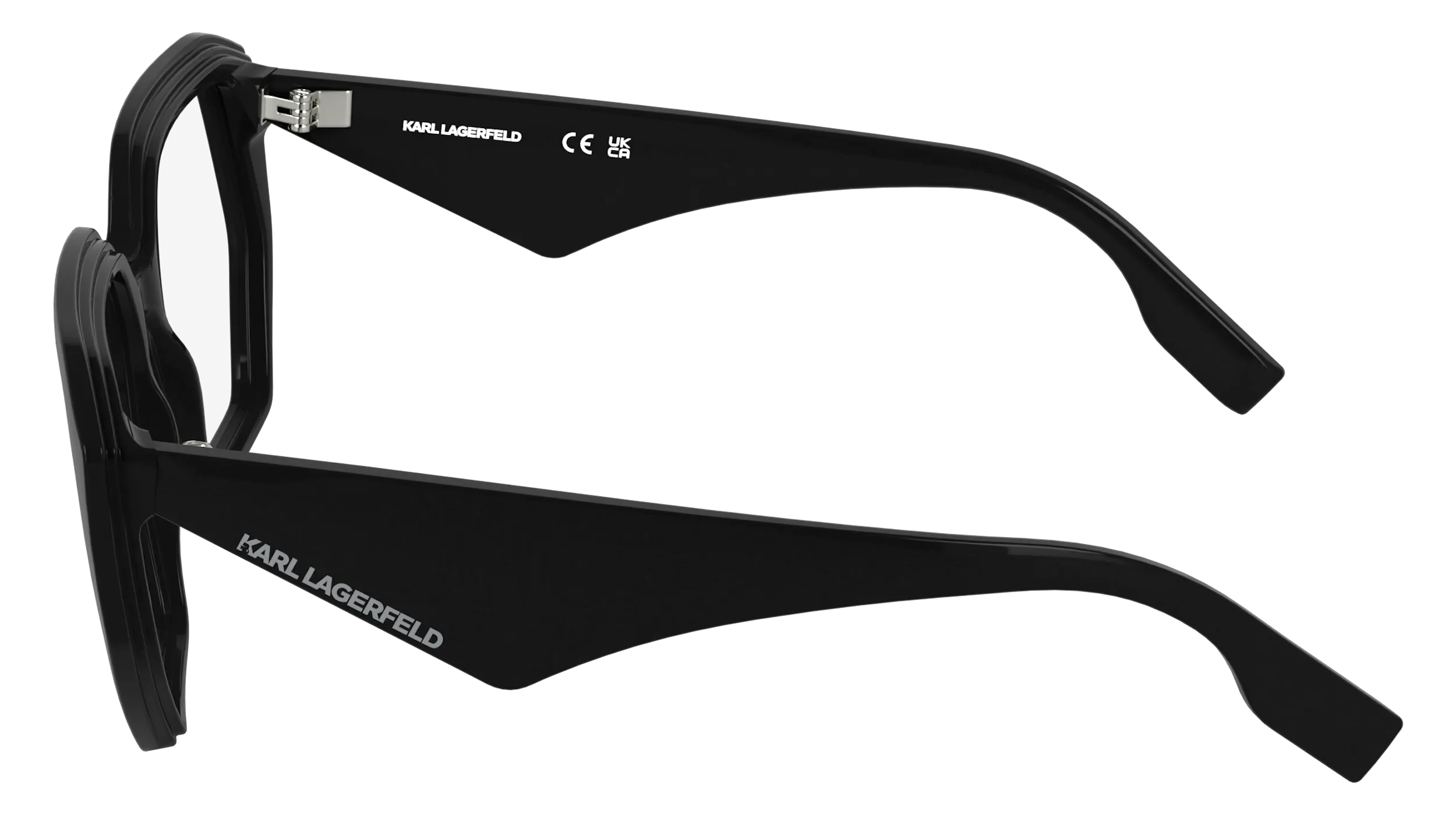 Karl Lagerfeld KL6213 001 Montature da vista Bio-iniettato Nero Squadrata Normale - immagine 3