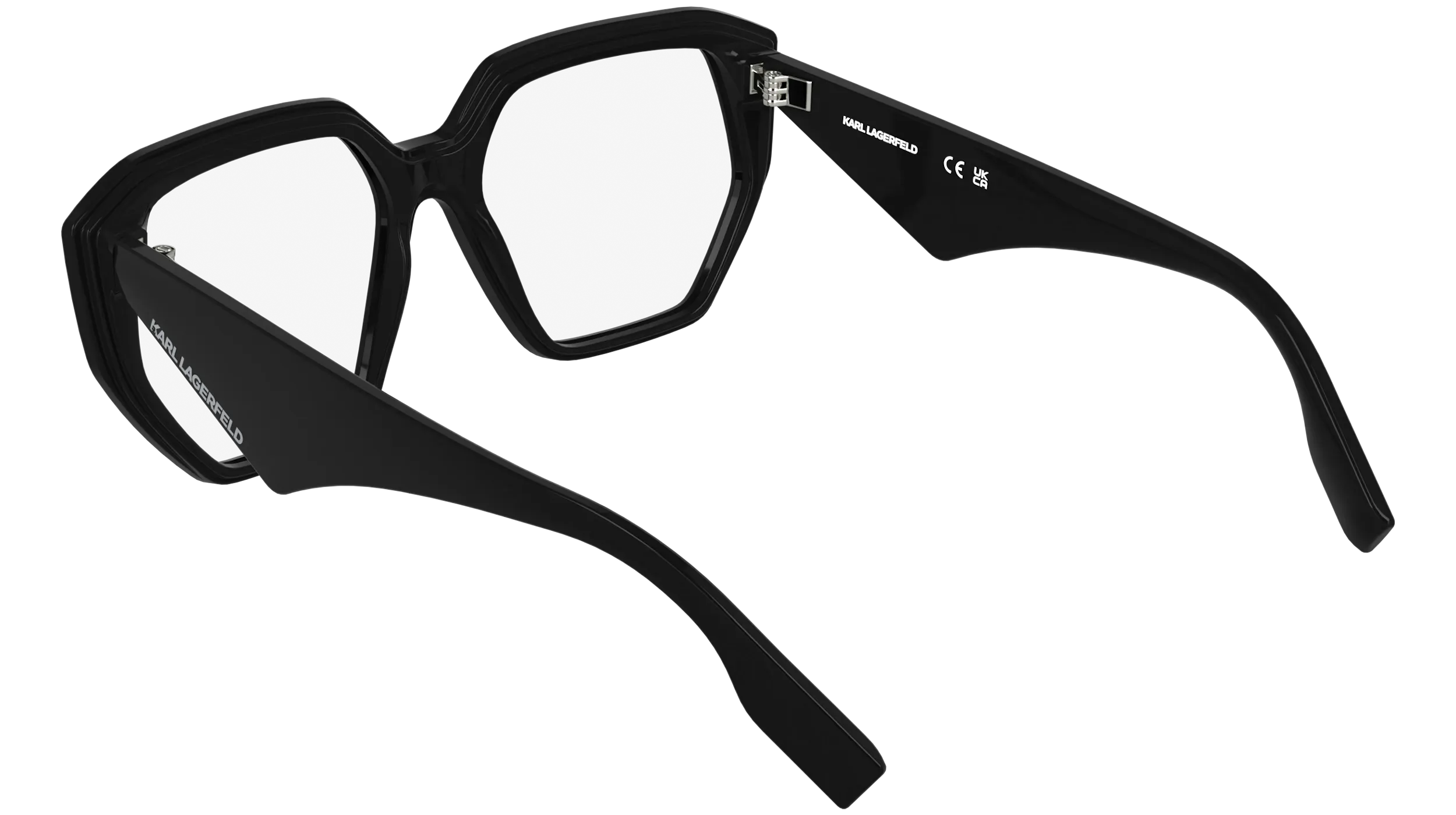 Karl Lagerfeld KL6213 001 Montature da vista Bio-iniettato Nero Squadrata Normale - immagine 4