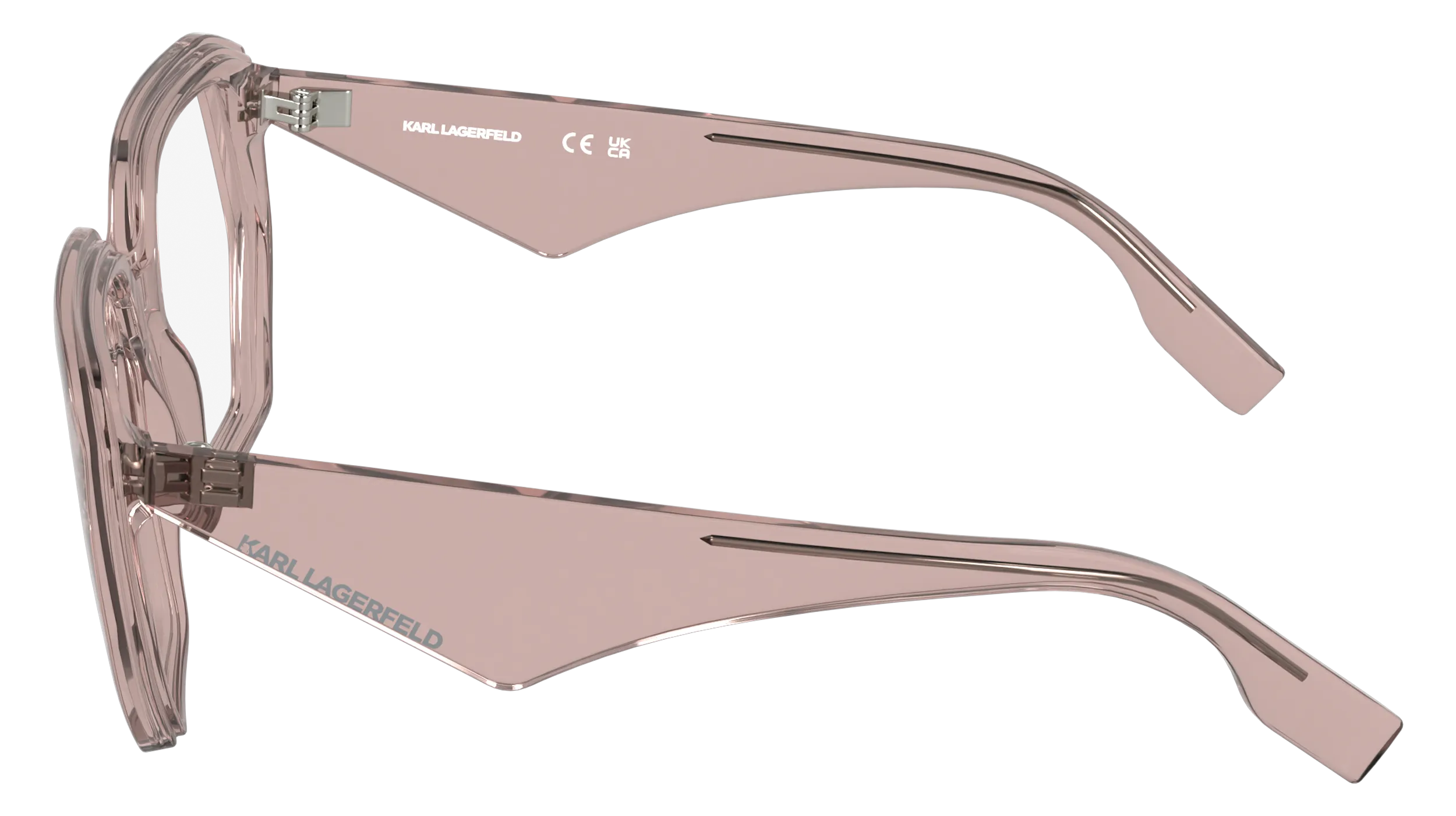 Karl Lagerfeld KL6213 610 Montature da vista Bio-iniettato Rosa Squadrata Normale - immagine 3