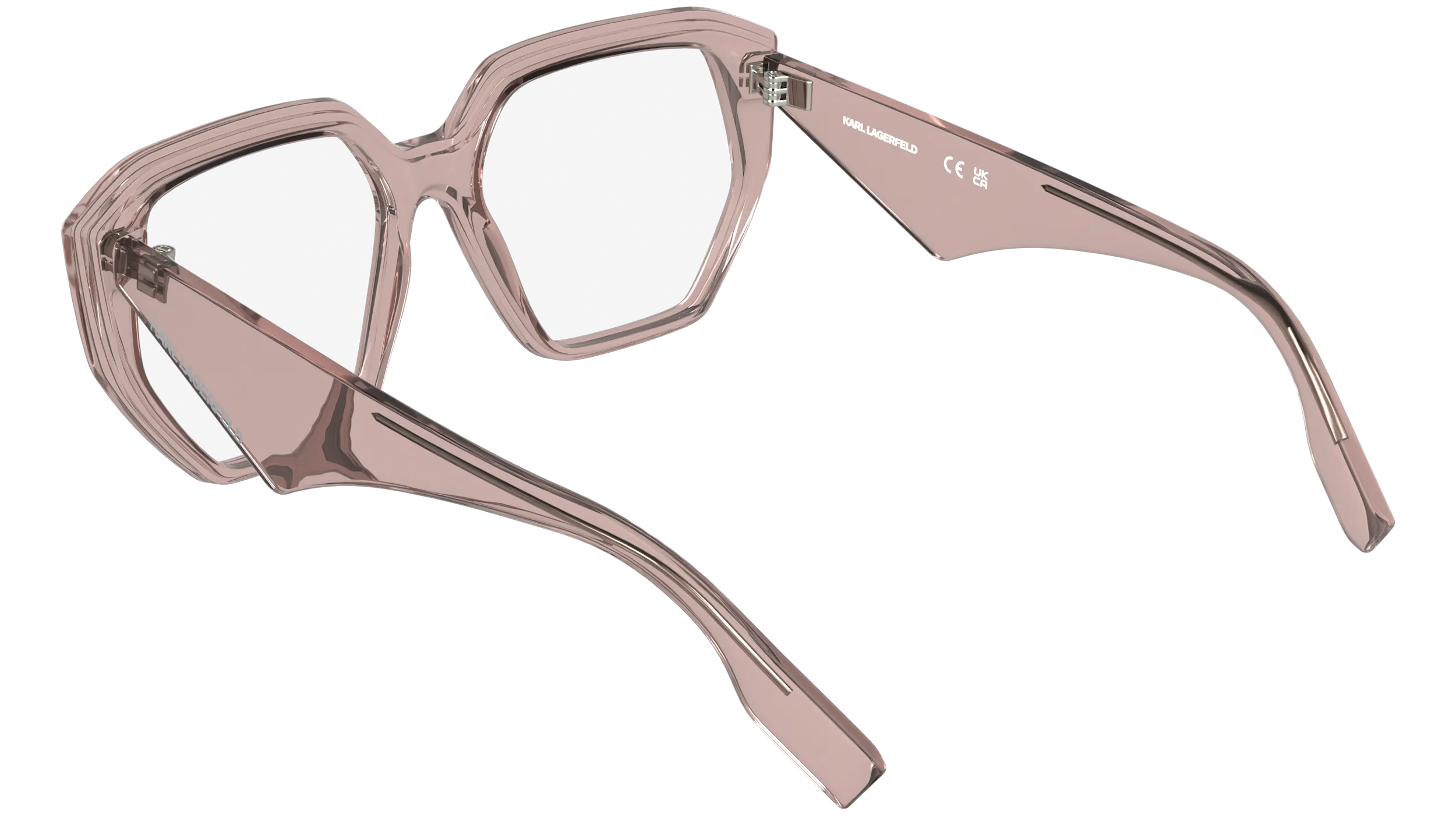 Karl Lagerfeld KL6213 610 Montature da vista Bio-iniettato Rosa Squadrata Normale - immagine 4