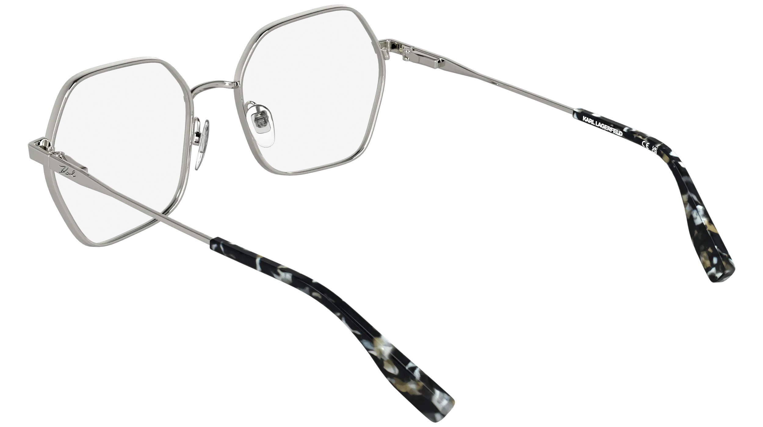 Karl Lagerfeld KL363 040 Montature da vista Metallo Argento Squadrata Normale - immagine 4