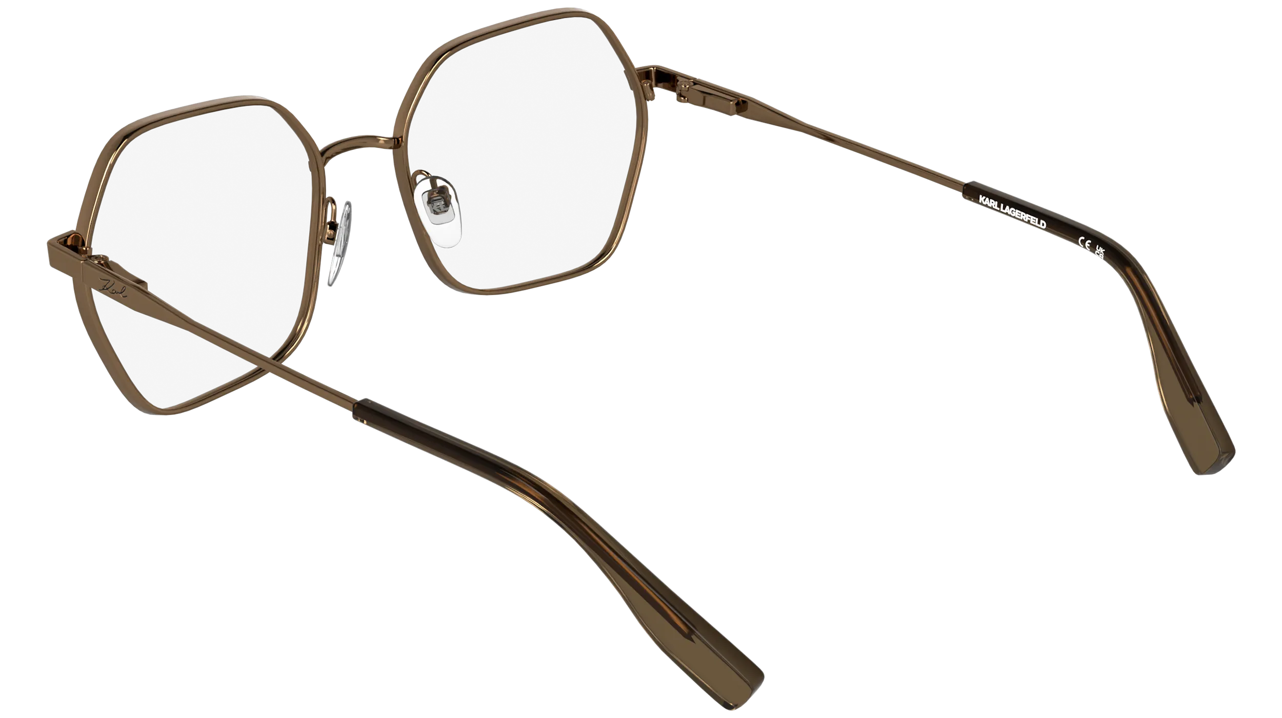 Karl Lagerfeld KL363 717 Montature da vista Metallo Oro Squadrata Normale - immagine 4