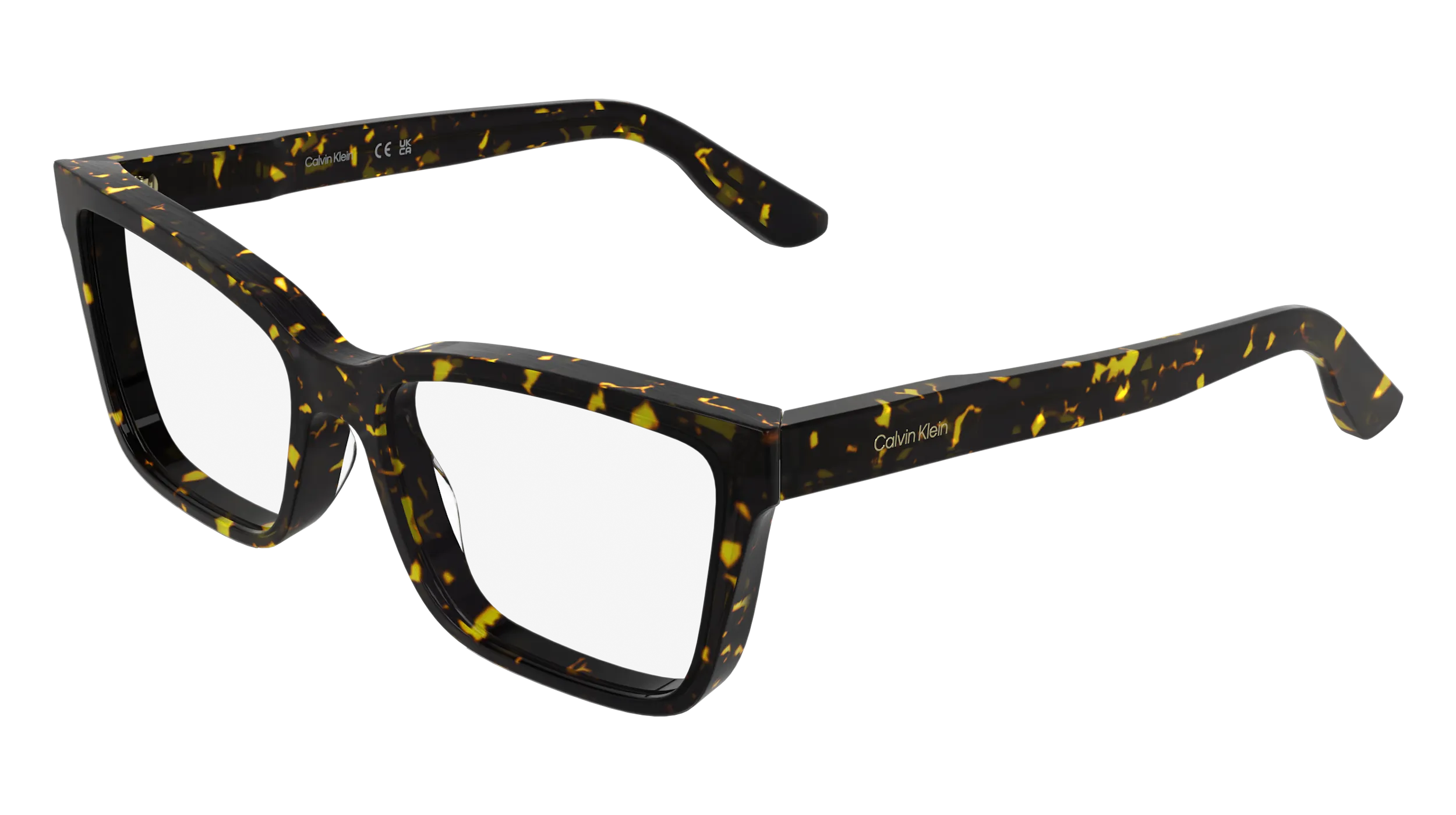 Calvin Klein CK25543 242 Montature da vista Acetato Havana Cat Eye Normale - immagine 1