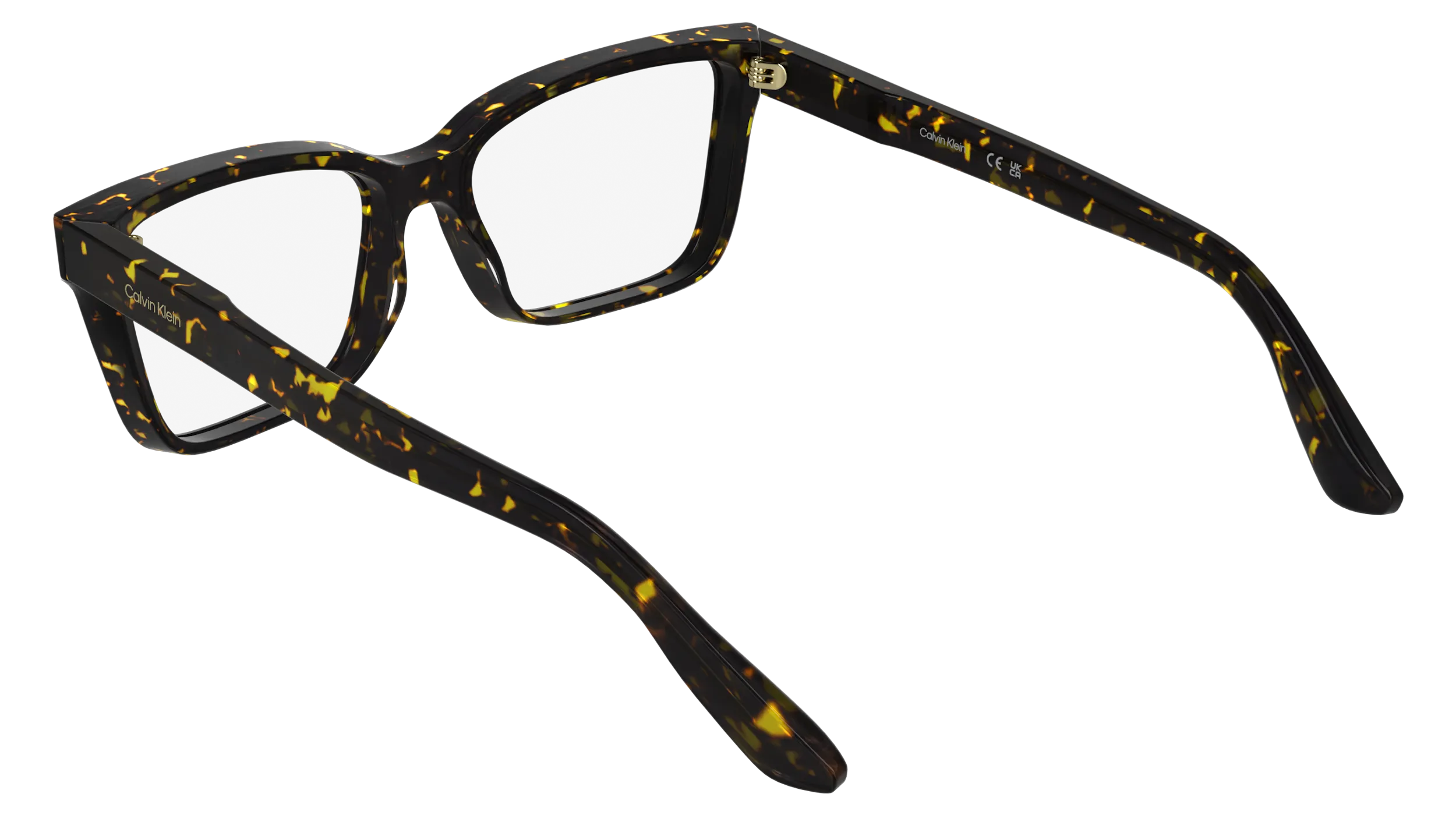 Calvin Klein CK25543 242 Montature da vista Acetato Havana Cat Eye Normale - immagine 4
