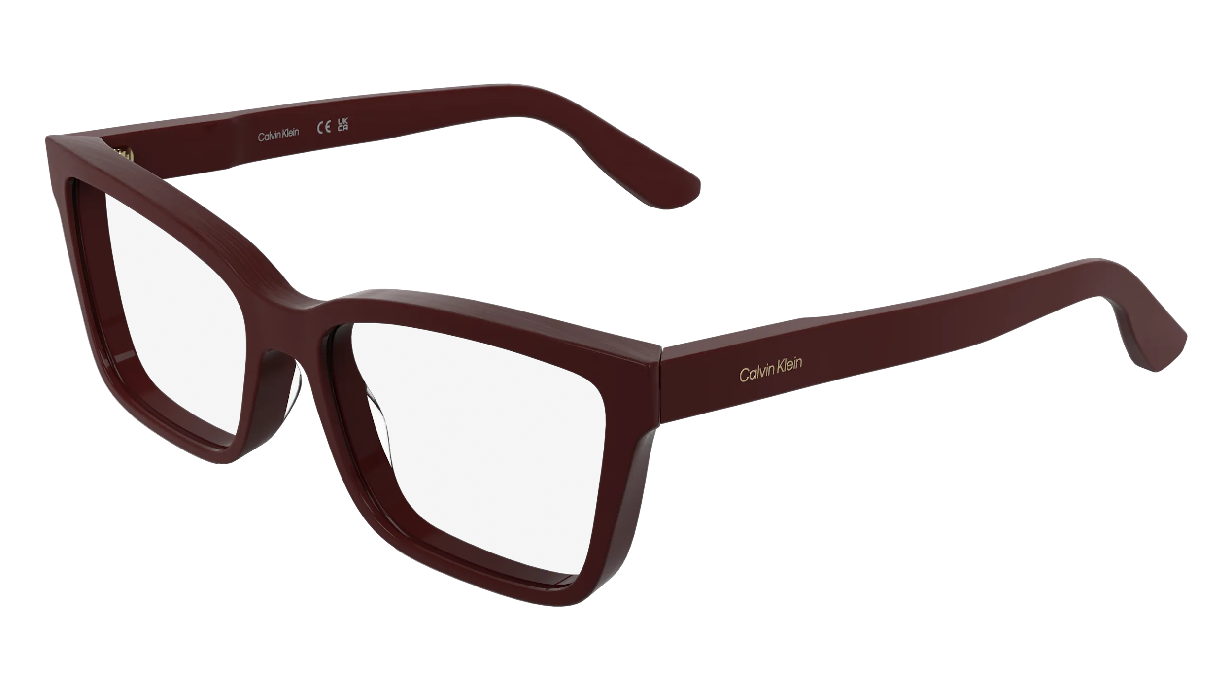 Calvin Klein CK25543 606 Montature da vista Acetato Rosso Cat Eye Normale - immagine 1