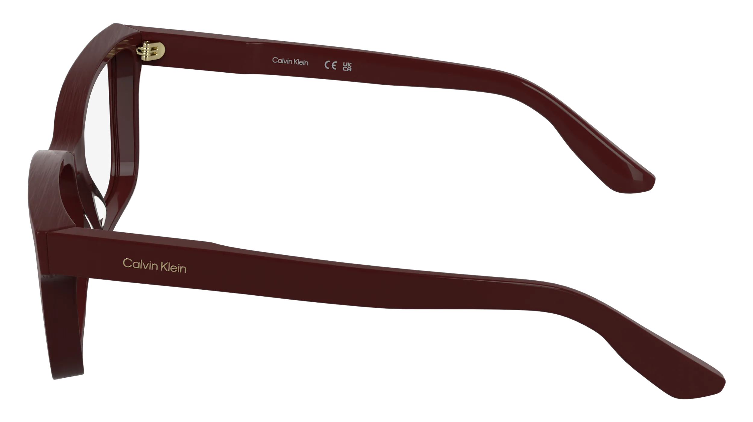 Calvin Klein CK25543 606 Montature da vista Acetato Rosso Cat Eye Normale - immagine 3