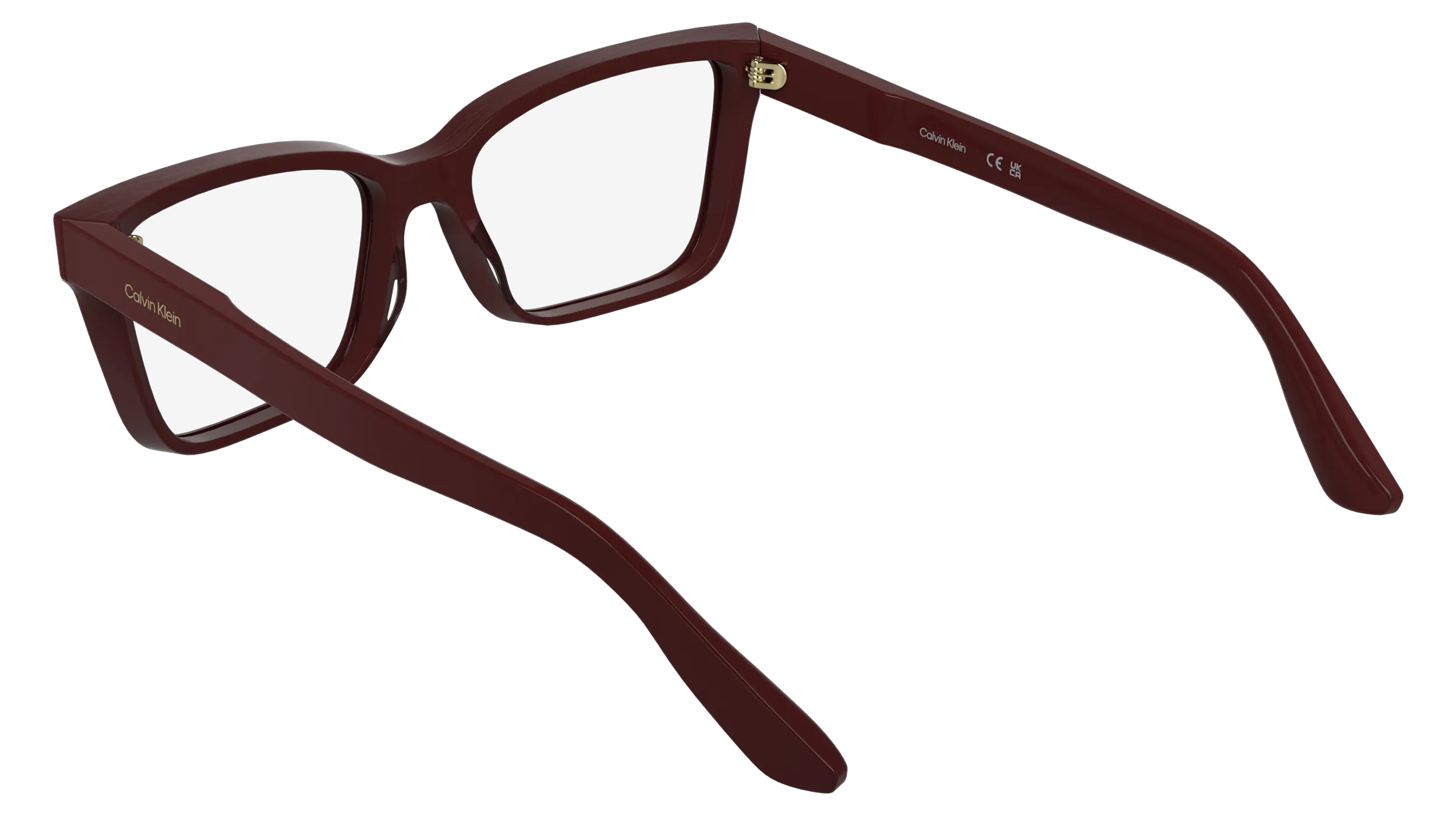 Calvin Klein CK25543 606 Montature da vista Acetato Rosso Cat Eye Normale - immagine 4