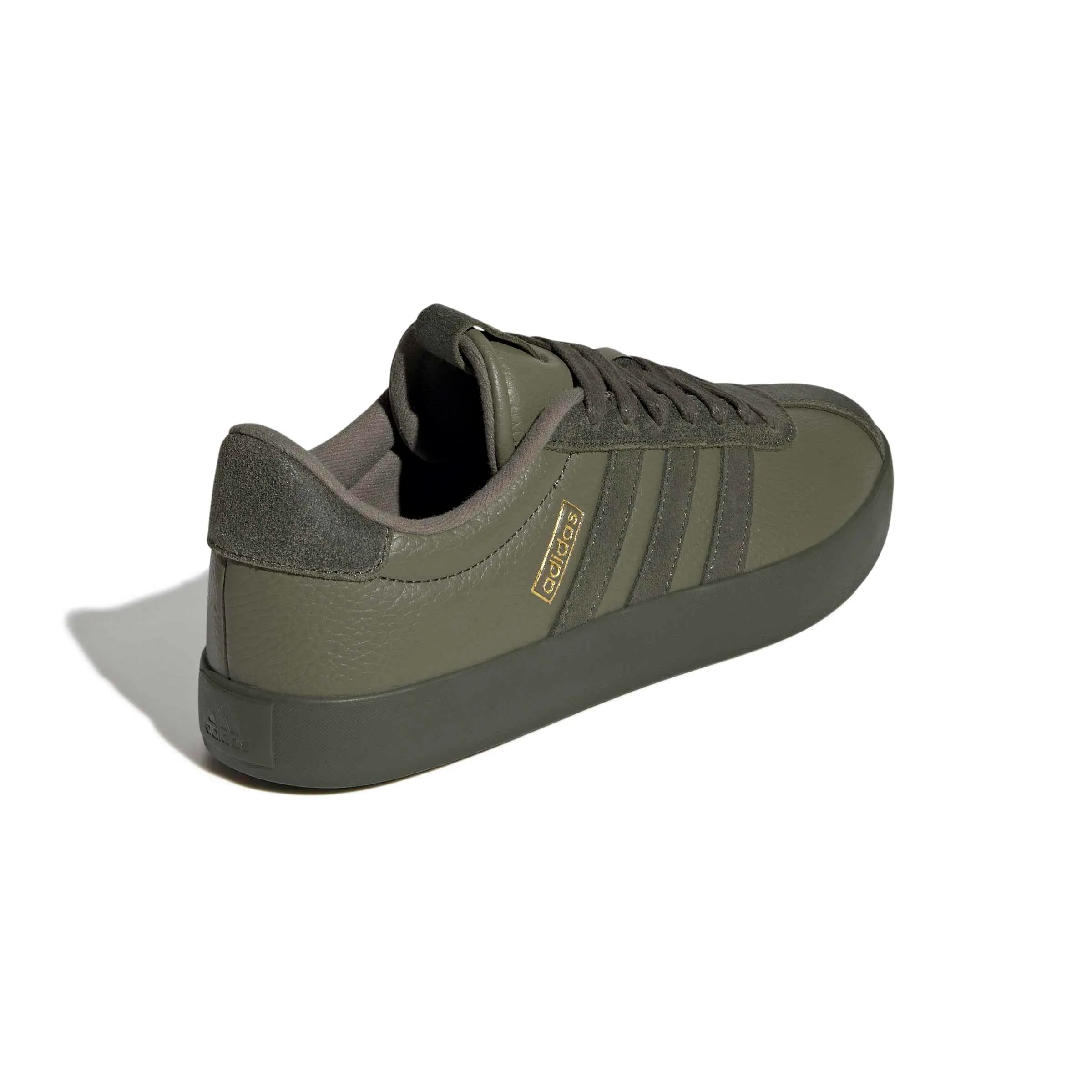 adidas Uomo VL Court 3.0 Shoes, Olive Strata/Night Cargo/Gold Met., 45 1/3 EU - immagine 6