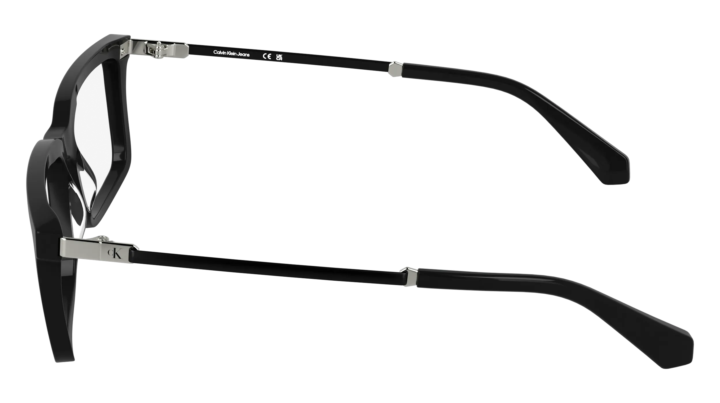 Calvin Klein CKJ25625 001 Montature da vista Acetato Nero Squadrata Normale - immagine 3