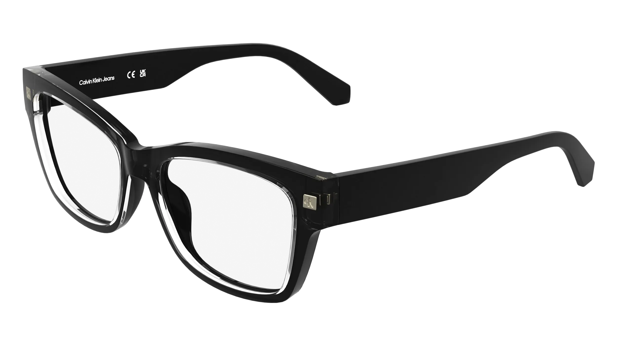 Calvin Klein CKJ25628 001 Montature da vista Bio-iniettato Nero Cat Eye Normale - immagine 1
