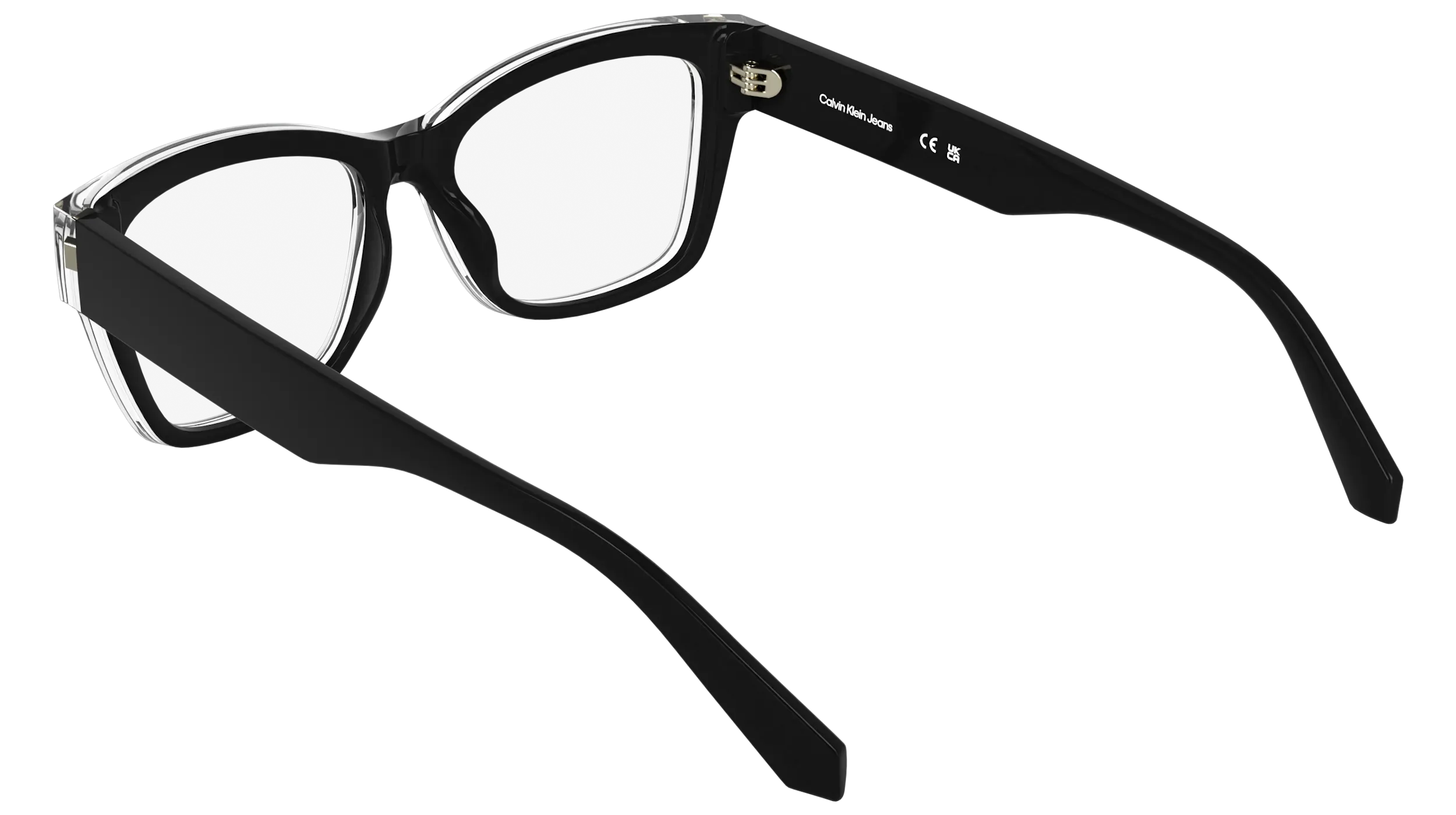 Calvin Klein CKJ25628 001 Montature da vista Bio-iniettato Nero Cat Eye Normale - immagine 4