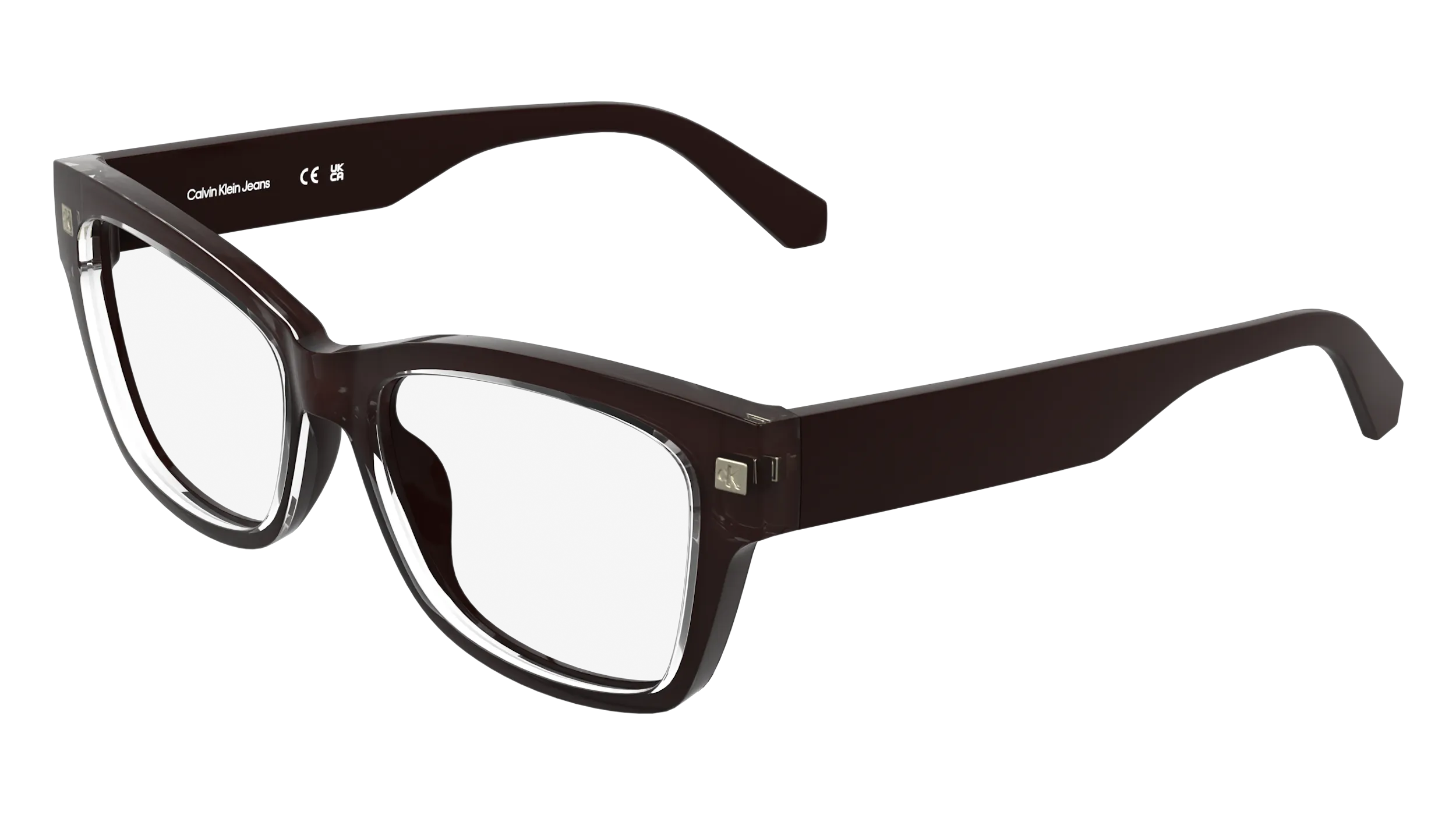Calvin Klein CKJ25628 210 Montature da vista Bio-iniettato Marrone Cat Eye Normale - immagine 1