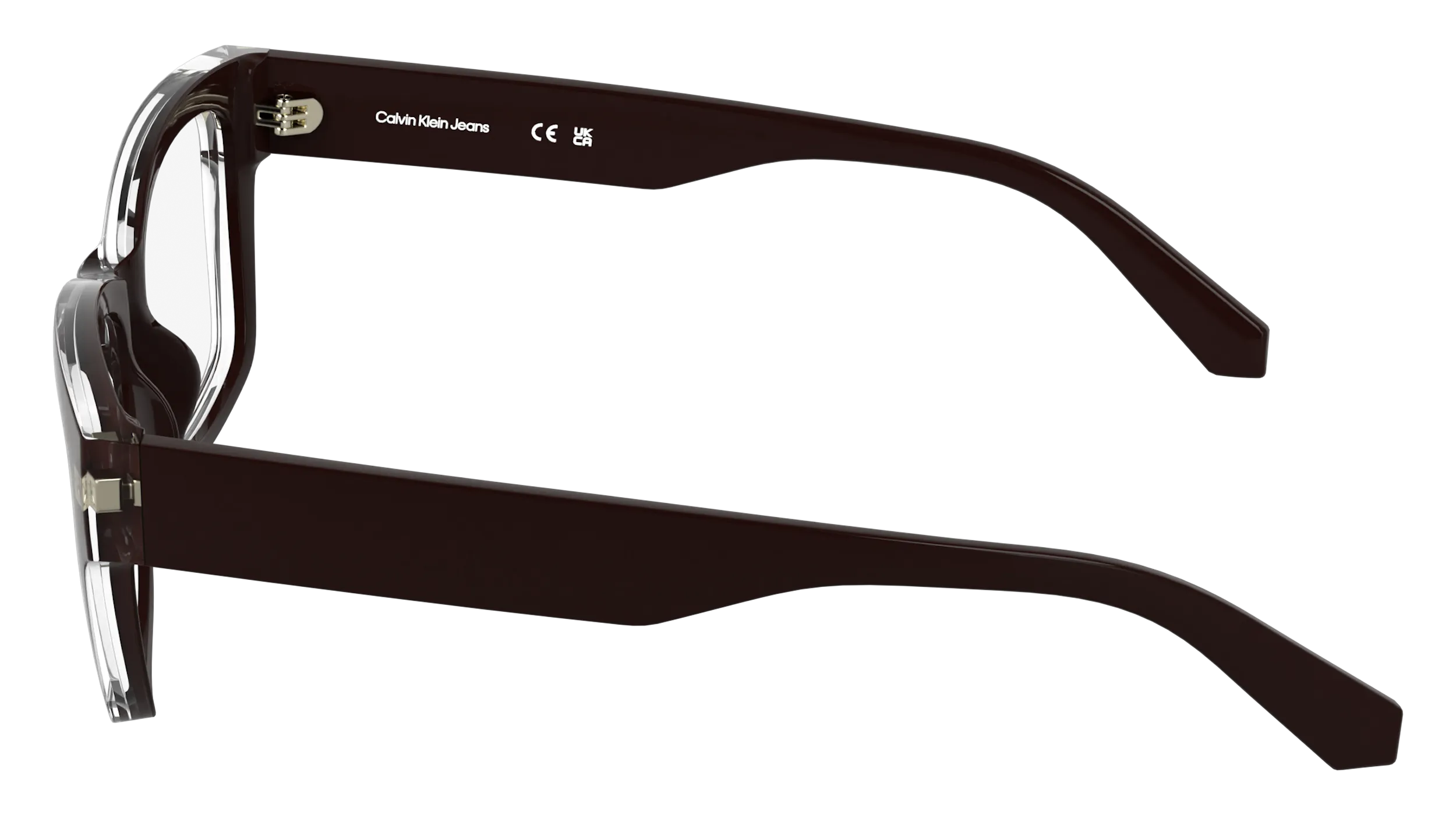 Calvin Klein CKJ25628 210 Montature da vista Bio-iniettato Marrone Cat Eye Normale - immagine 3