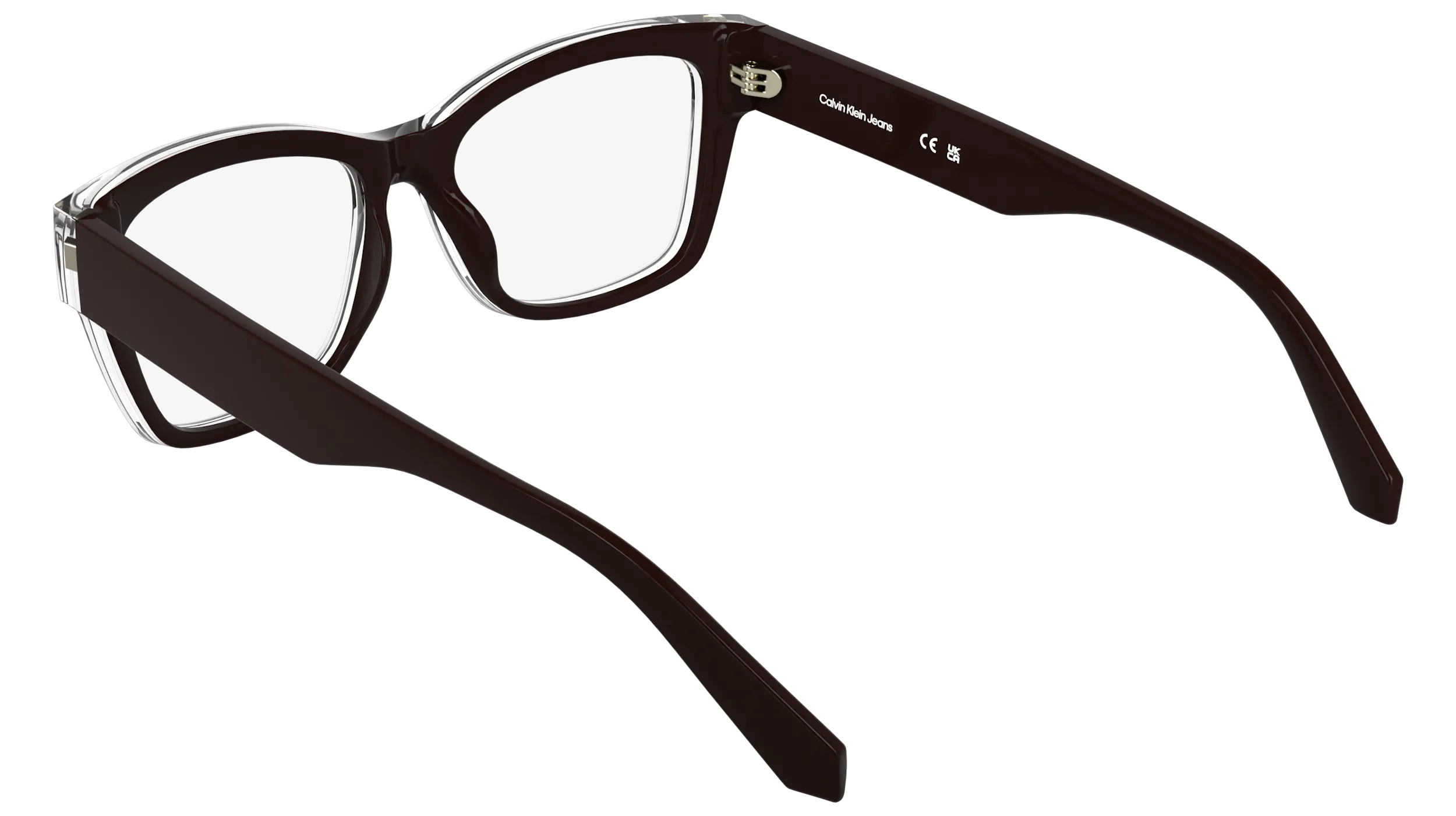 Calvin Klein CKJ25628 210 Montature da vista Bio-iniettato Marrone Cat Eye Normale - immagine 4