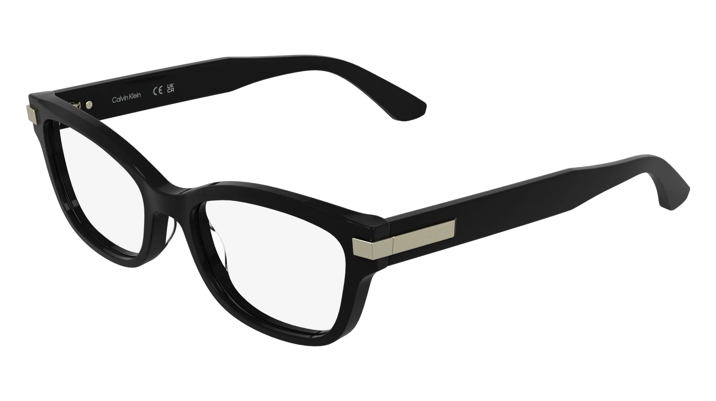 Calvin Klein CK25541 001 Montature da vista Acetato Nero Cat Eye Normale - immagine 1