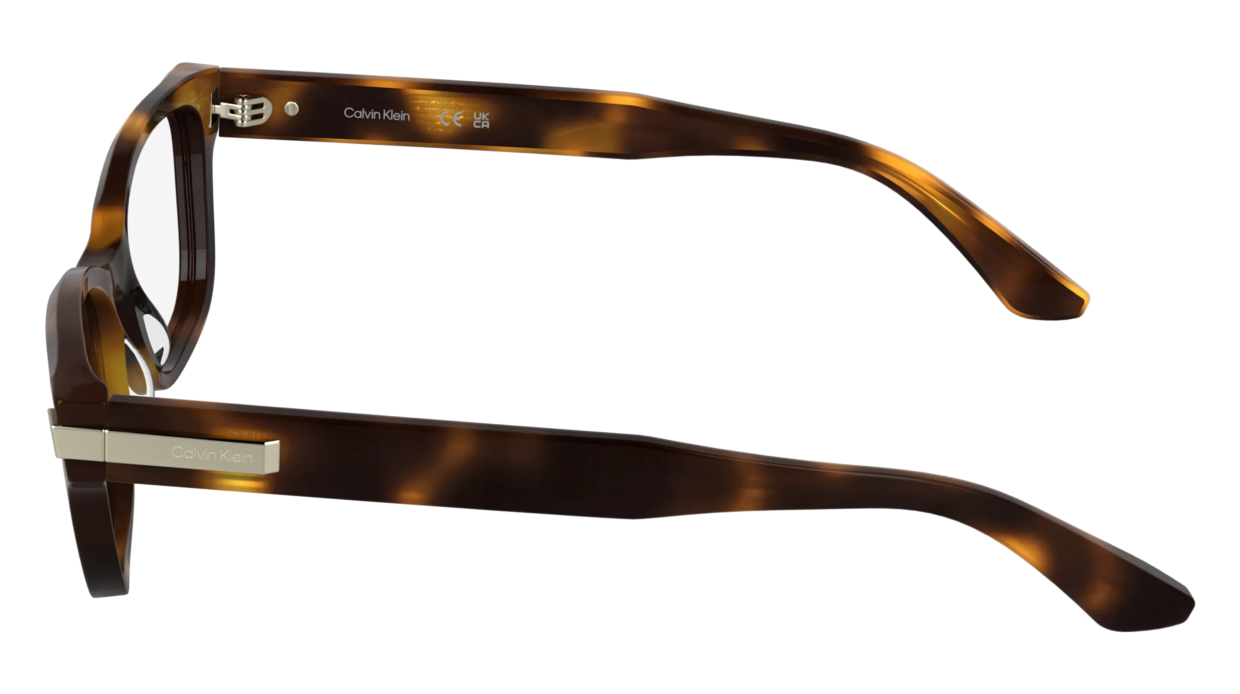 Calvin Klein CK25541 240 Montature da vista Acetato Havana Cat Eye Normale - immagine 3