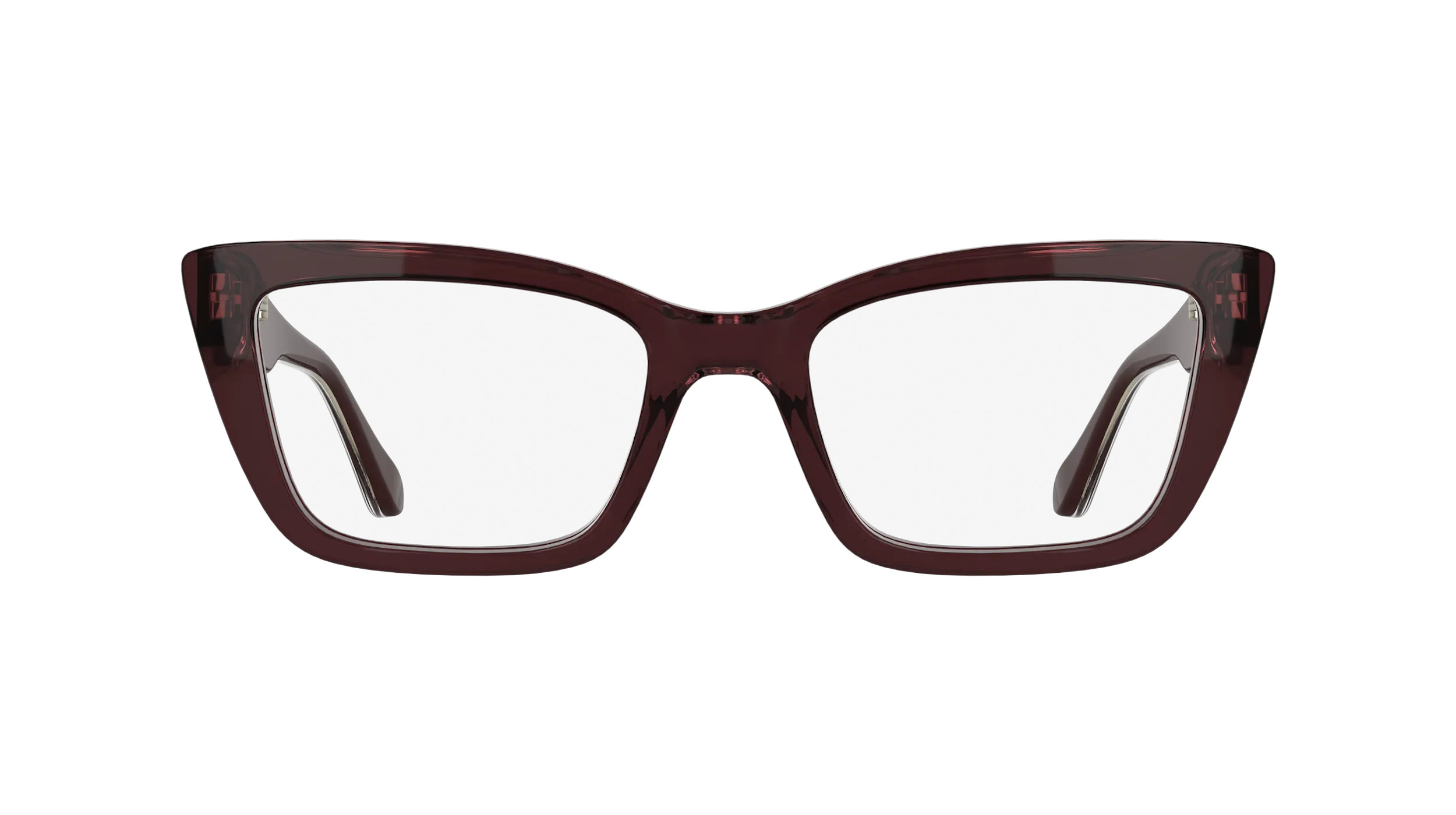 Calvin Klein CK25549 605 Montature da vista Acetato Bordeaux Cat Eye Normale - immagine 2