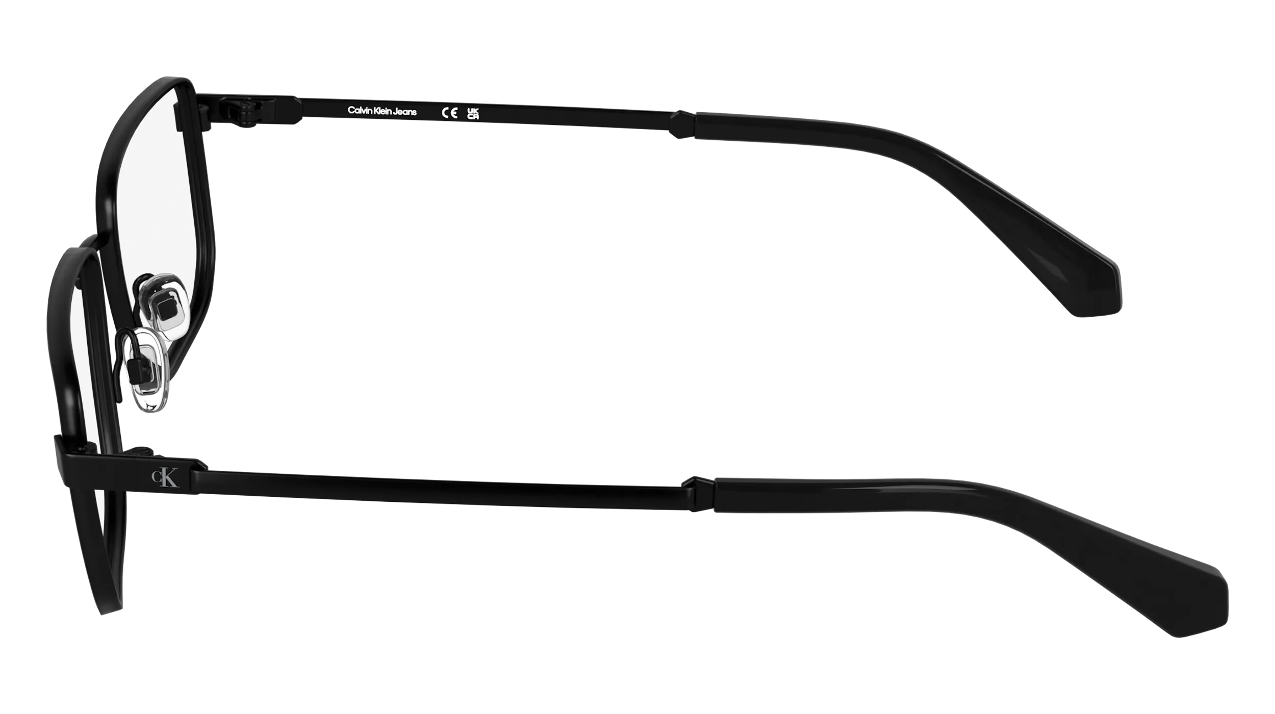 Calvin Klein CKJ25210 002 Montature da vista Metallo Nero Squadrata Normale - immagine 3