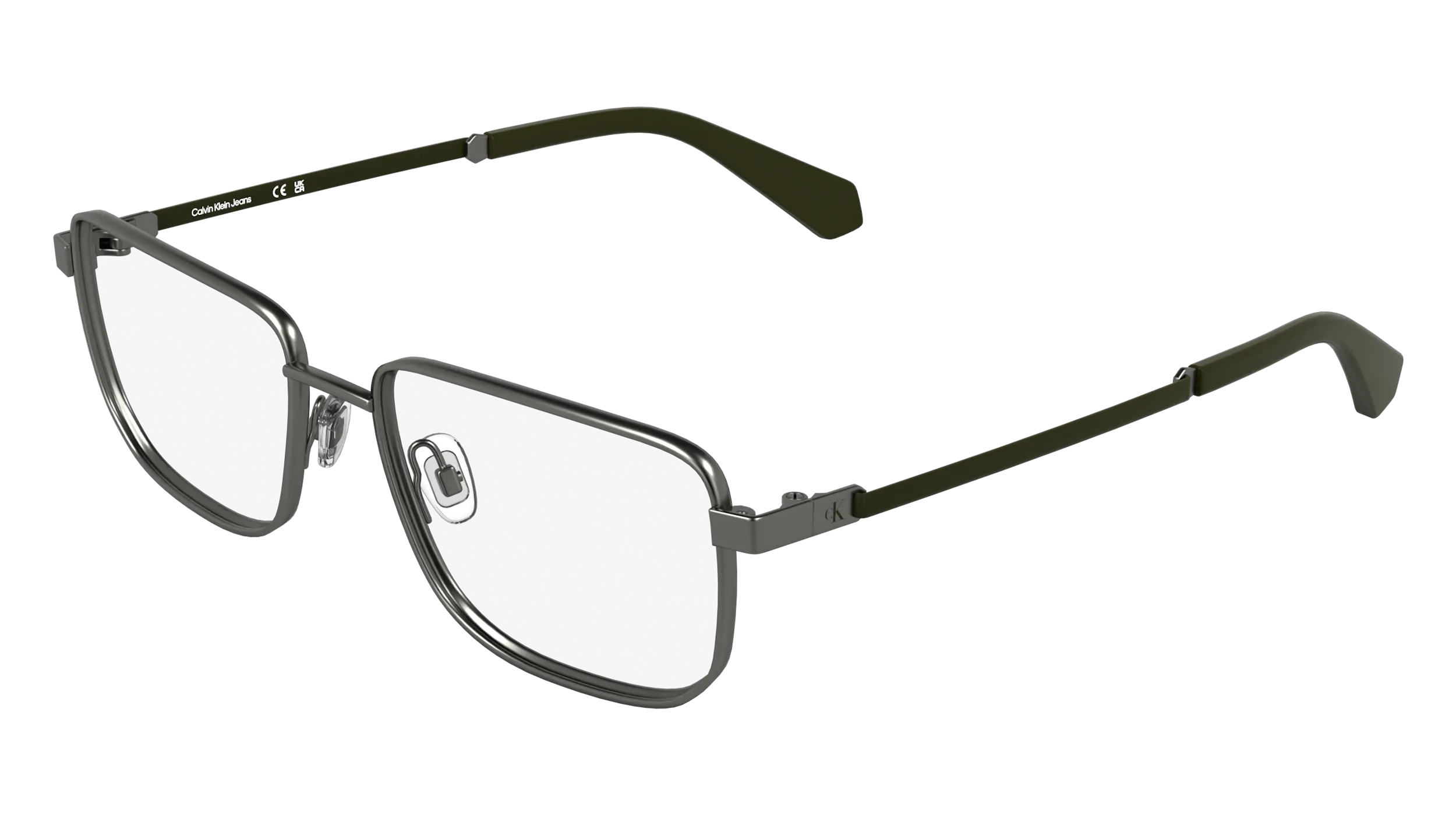 Calvin Klein CKJ25210 027 Montature da vista Metallo Rutenio Squadrata Normale - immagine 1