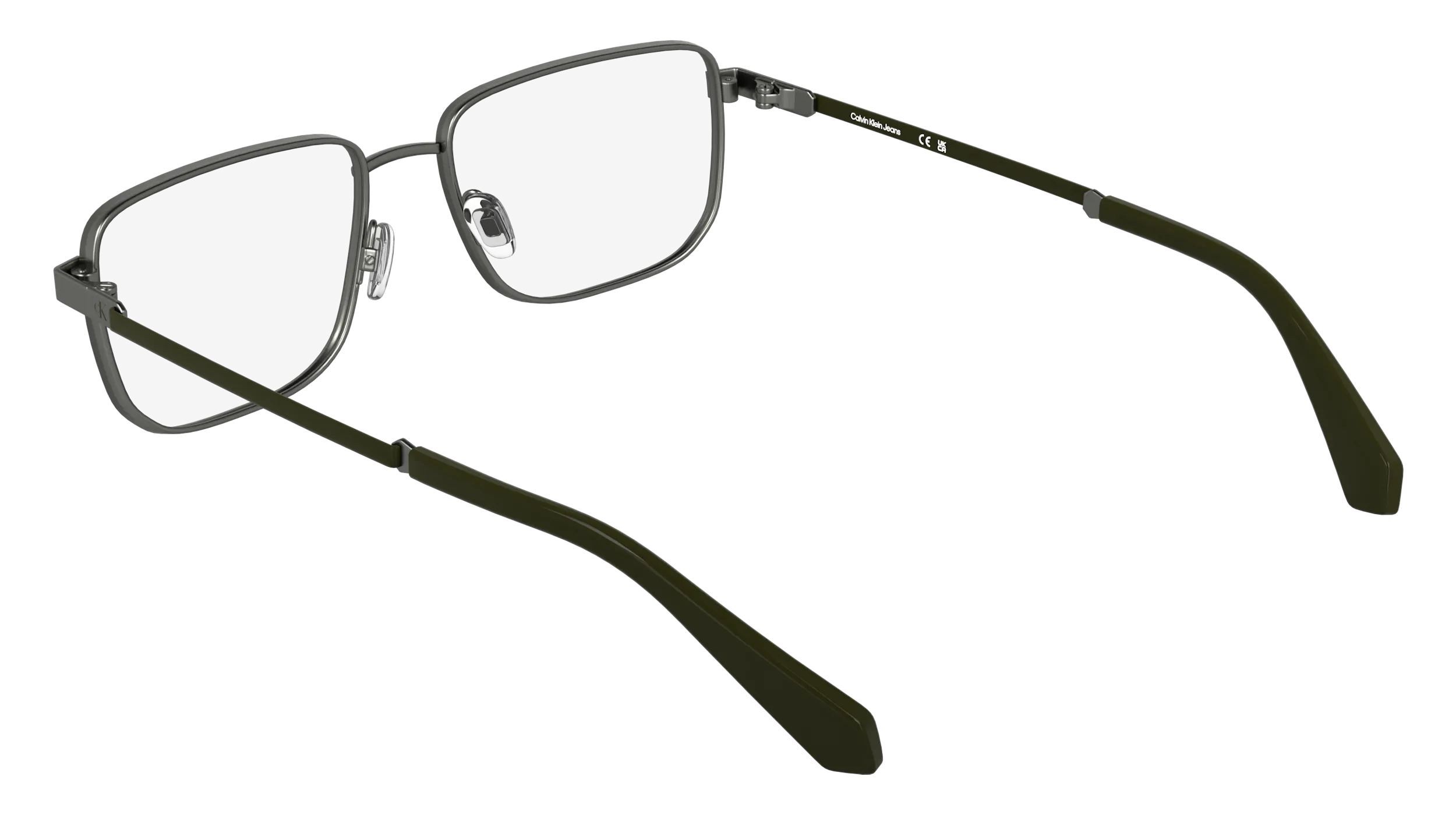 Calvin Klein CKJ25210 027 Montature da vista Metallo Rutenio Squadrata Normale - immagine 4